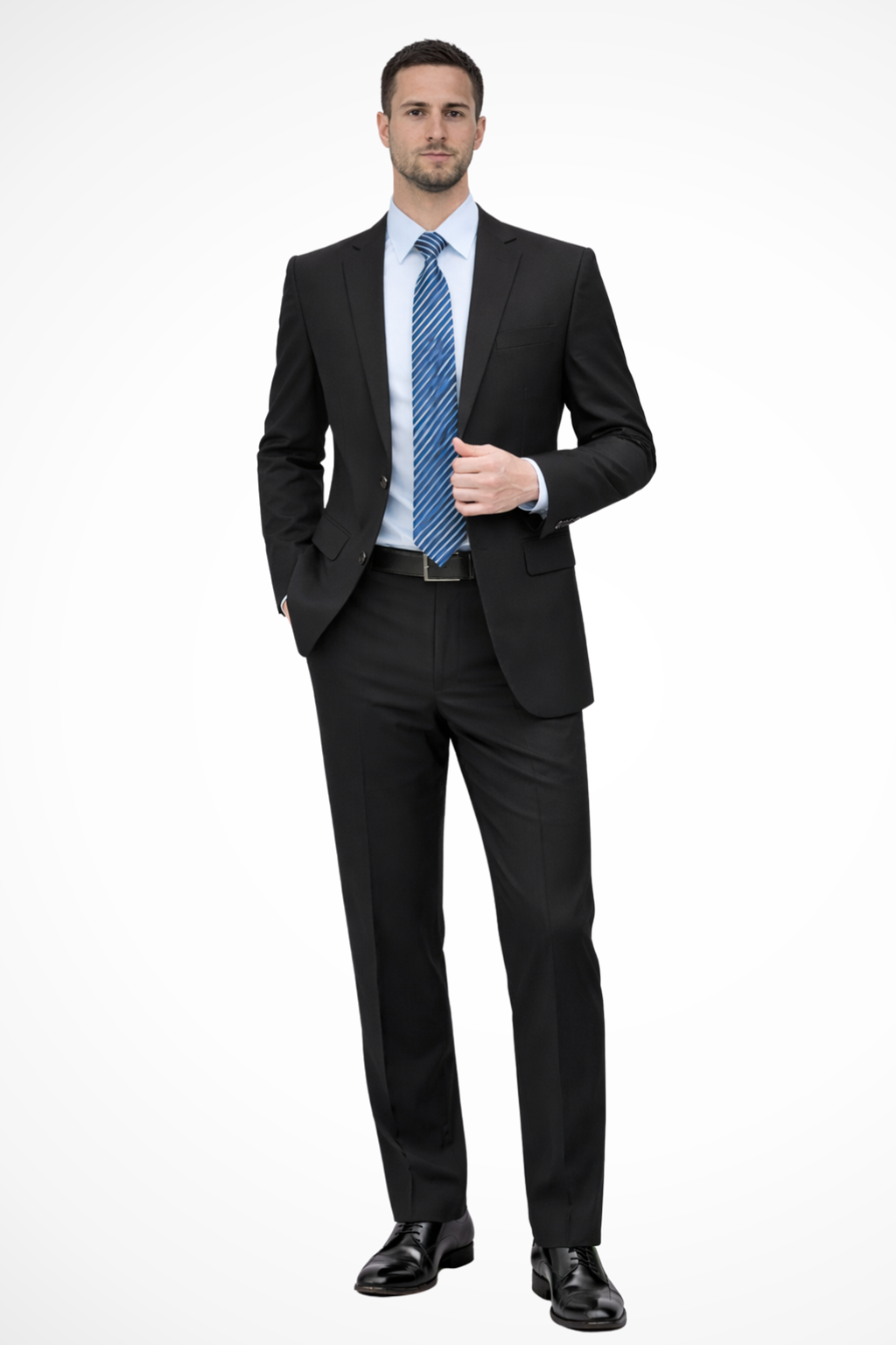 Luca Varn | Men's Tailored Black Business Suit