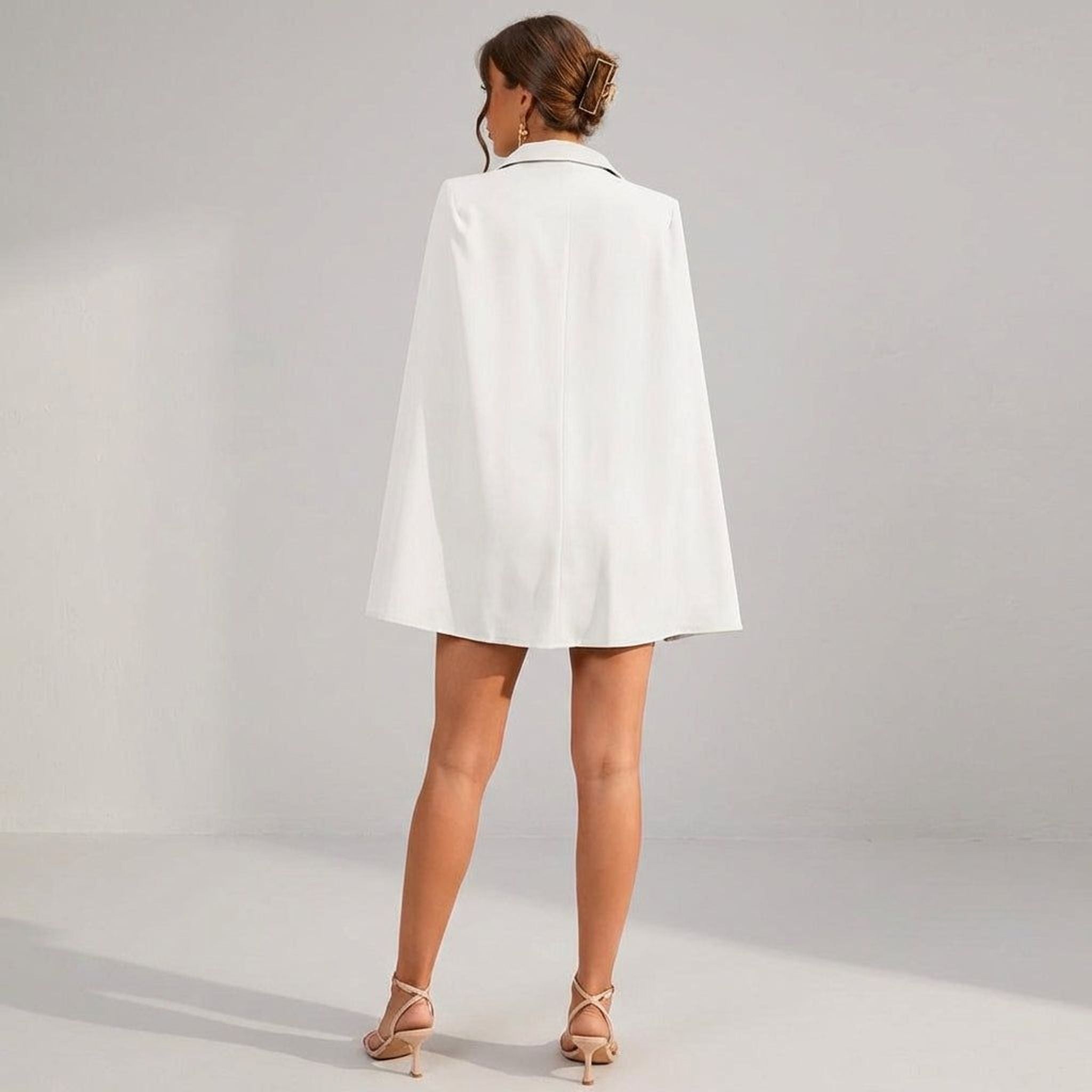 Elara Voss | Women's Cape Blazer Mini Dress