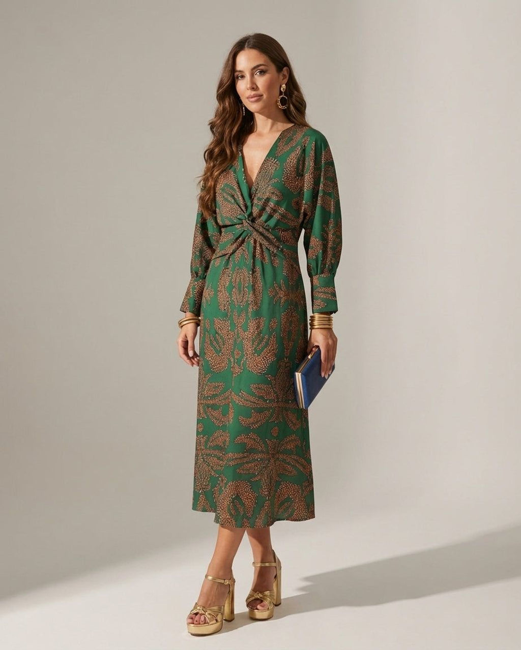 Amélie Thorne | Women's Classic Fitted Blue Dress