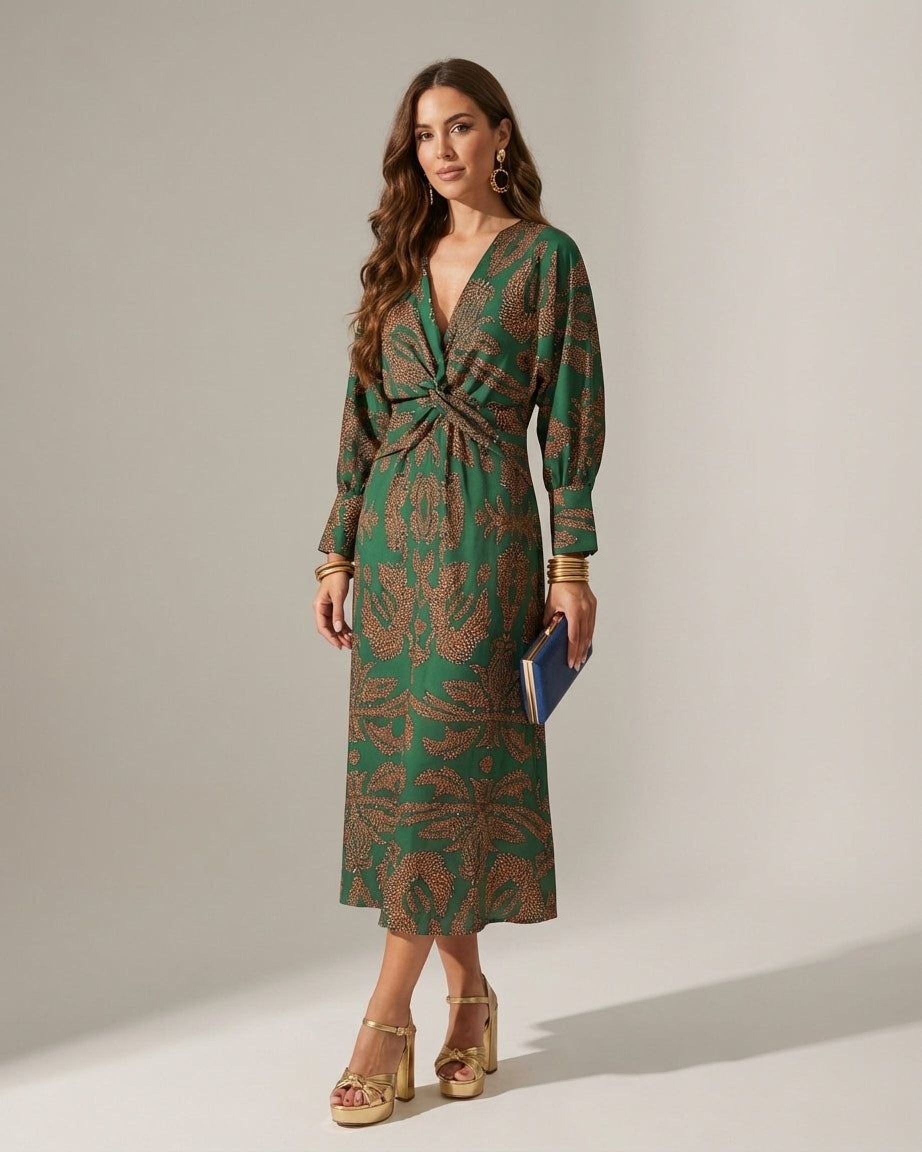 Amélie Thorne | Women's Classic Fitted Blue Dress
