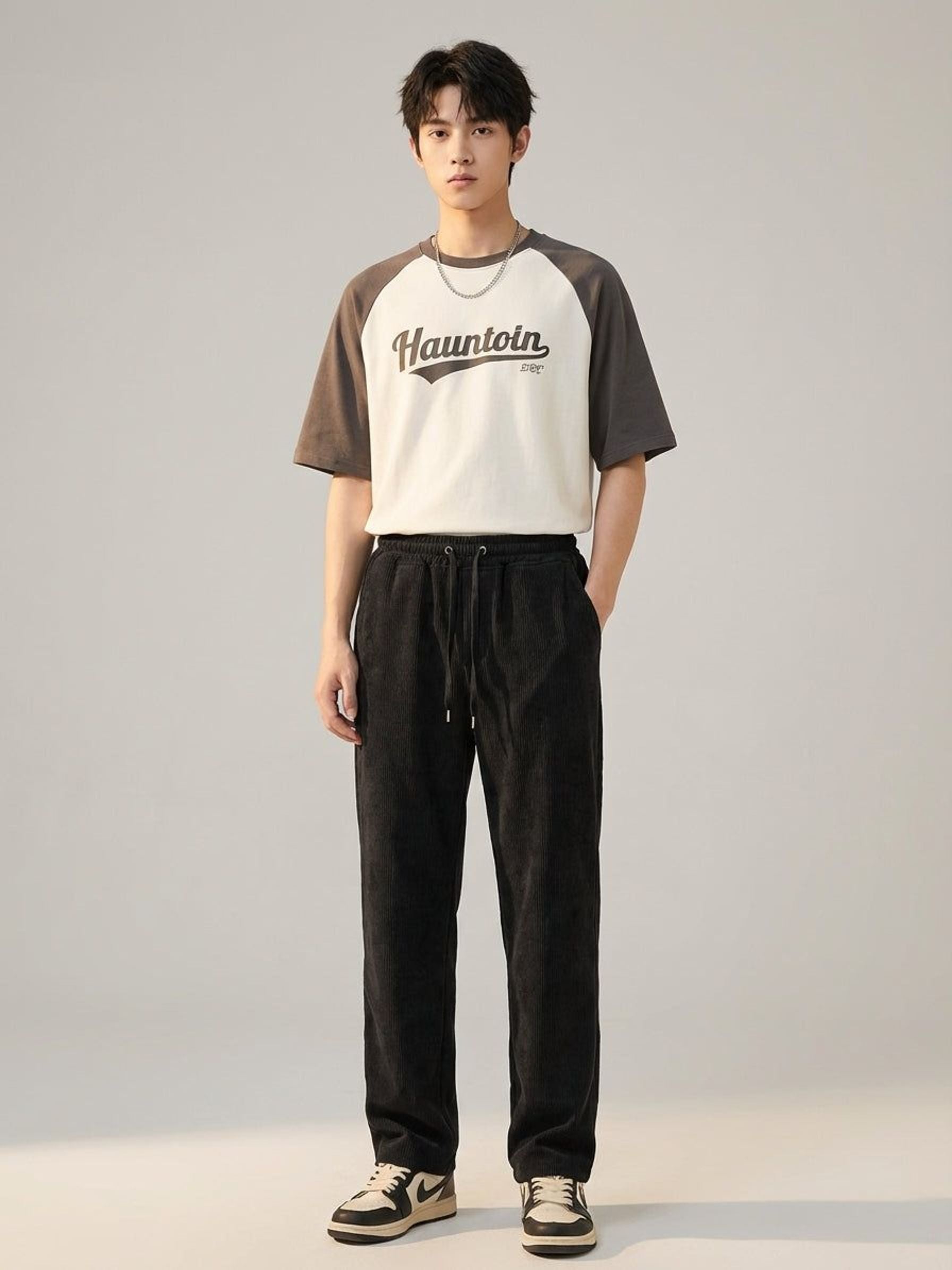 Lucien Brix | Men's Corduroy Cargo Shorts in Brown