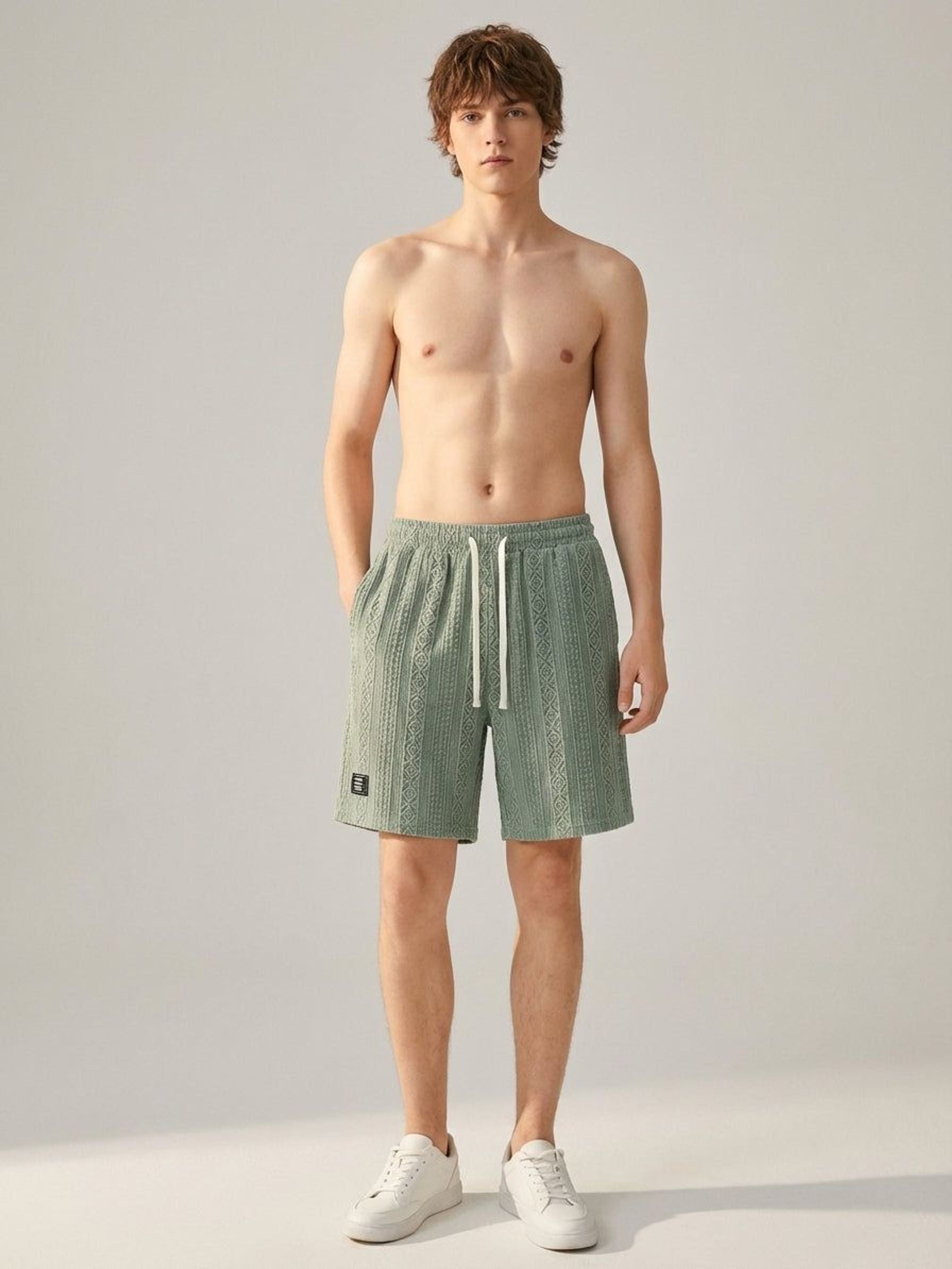 Romain Teld | Men's Relaxed Fit Knit Lounge Shorts