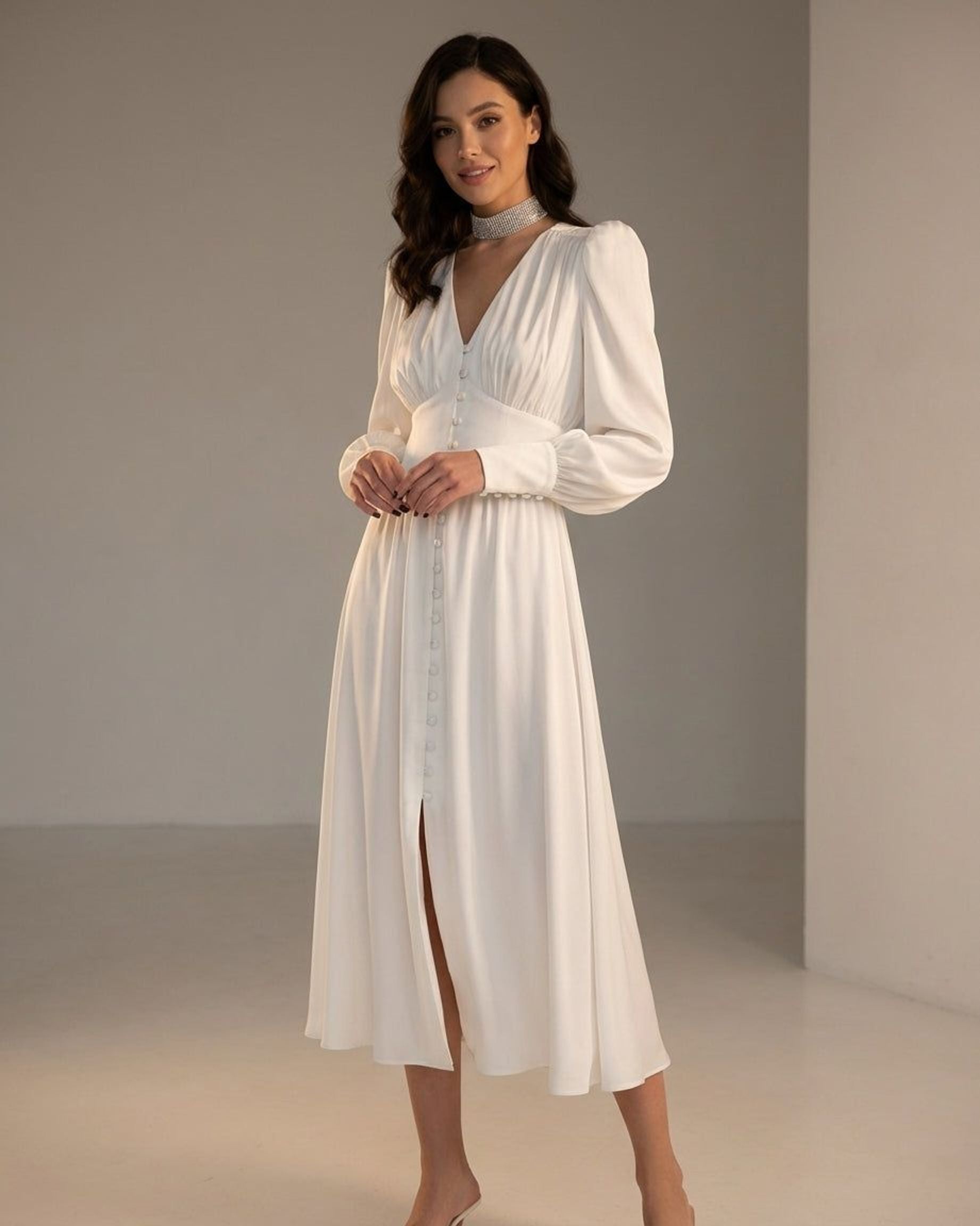 Isabelle Tane | Women's Elegant Satin Summer Dress