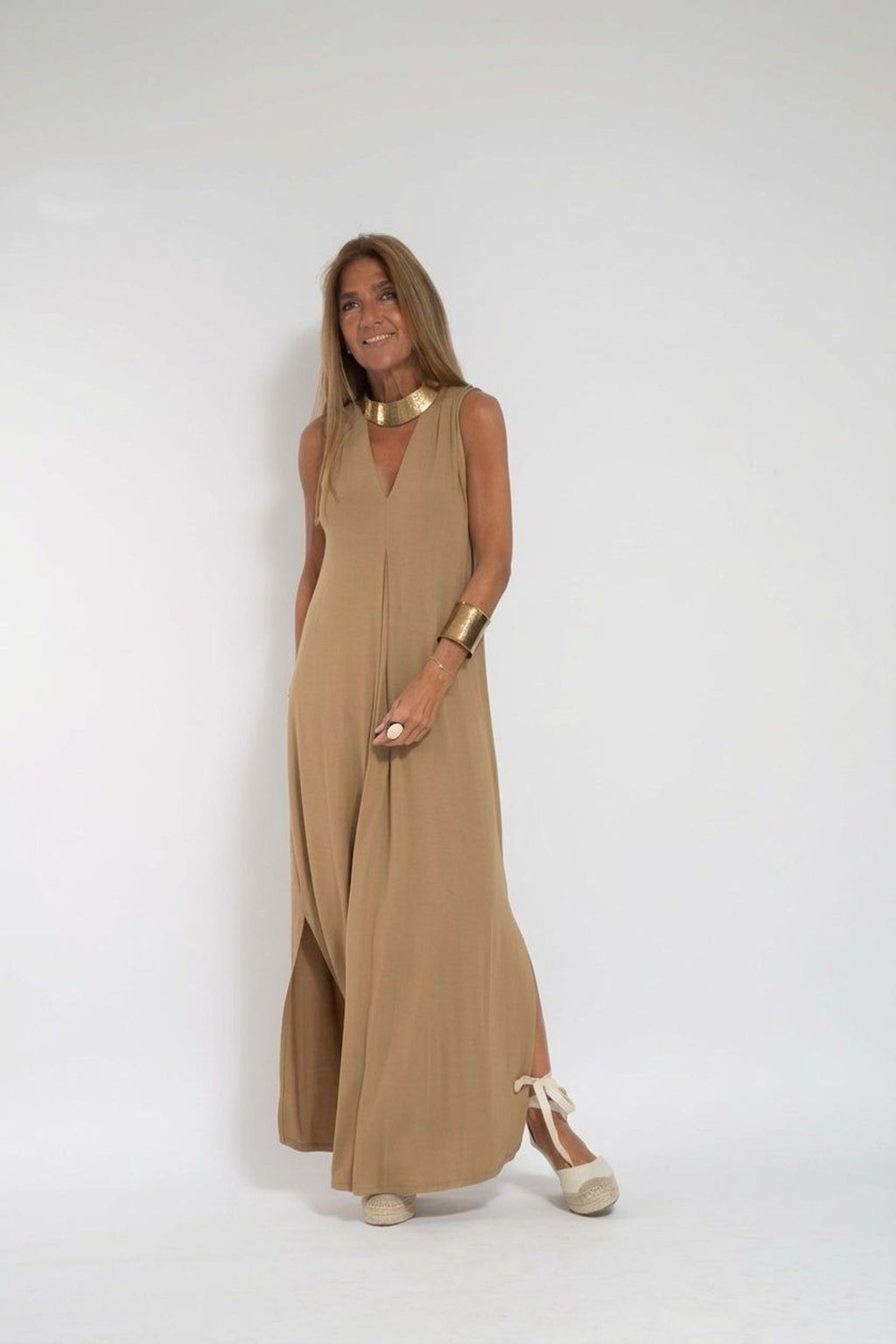 Elena Voss | Women's Slim Fit Dress with Cardigan