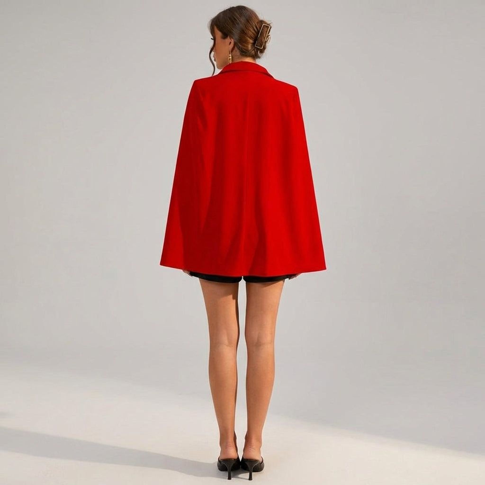 Elara Voss | Women's Cape Blazer Mini Dress