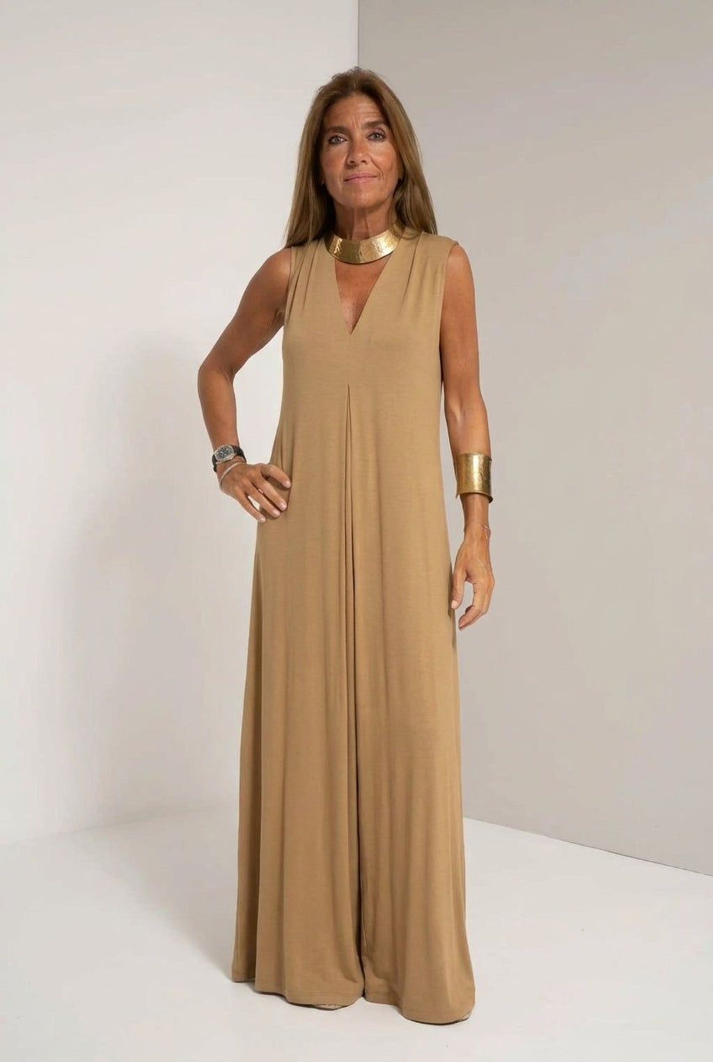 Elena Voss | Women's Slim Fit Dress with Cardigan