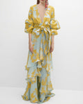 Léonie Vex | Women's Printed Chiffon Formal Dress