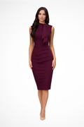 Elodie Voss | Women's Sleeveless Fitted Midi Dress