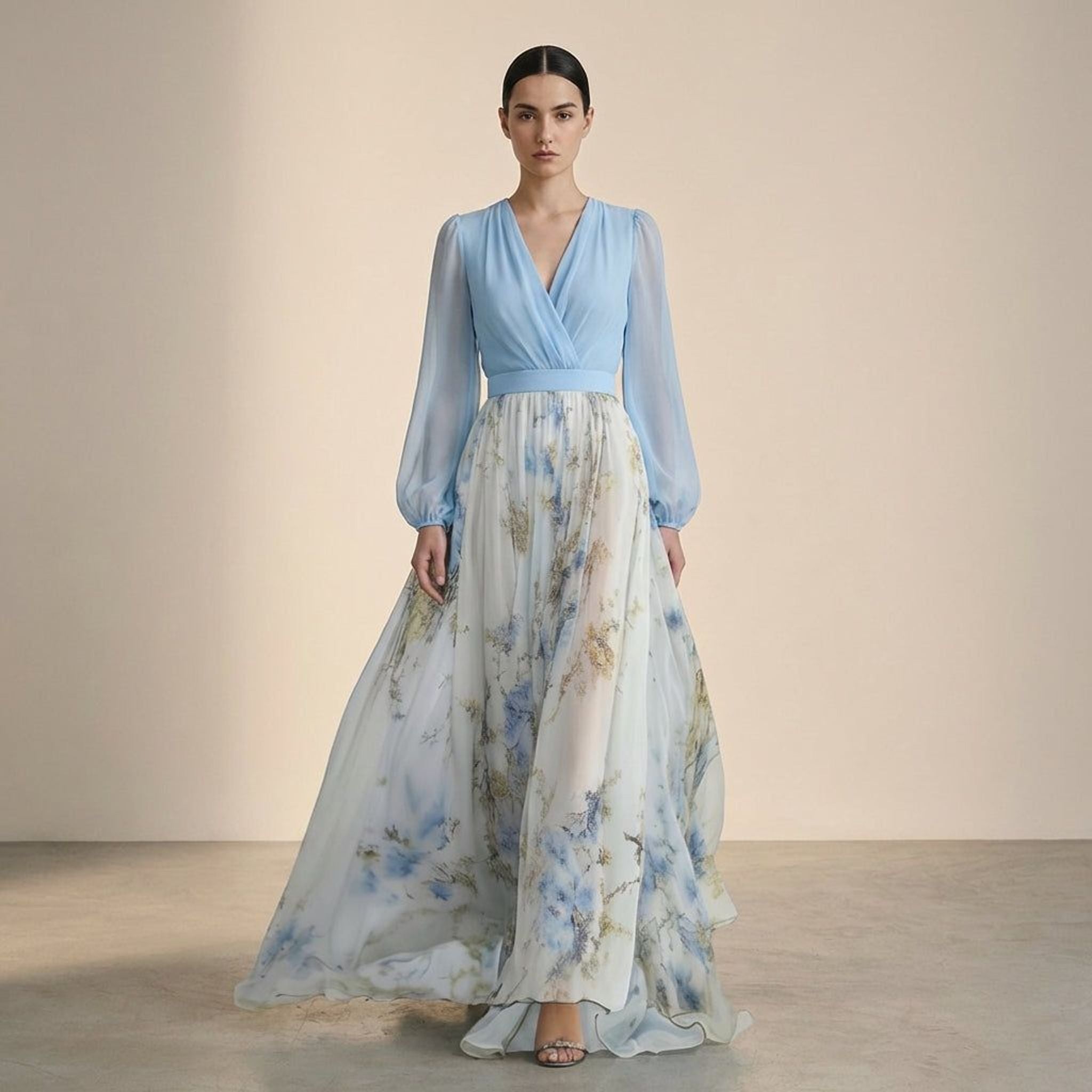 Elena Faye | Women's Sleeveless Floral Maxi Dress