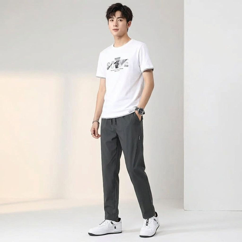 Lucien Thorne | Men's Tapered Jogging Pants with Drawstring