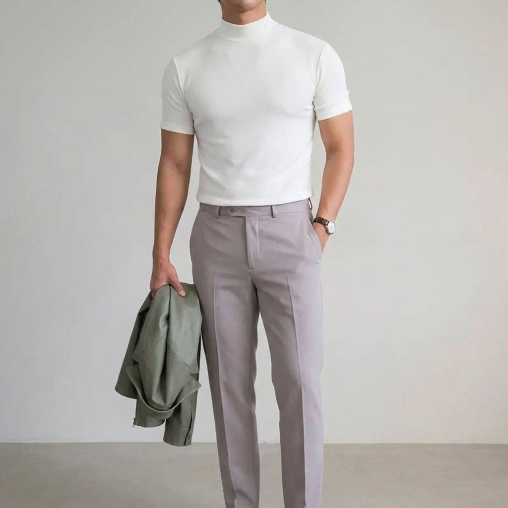 Ronan Bryst | Men's Fitted High Neck T-Shirt