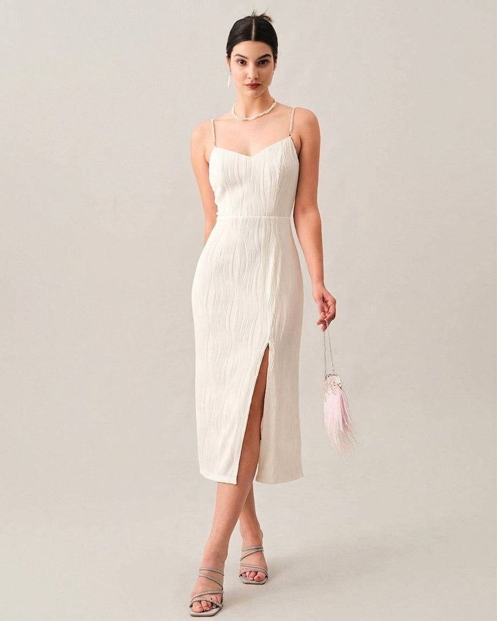 Elena Varo | Women's Wave Textured Midi Dress