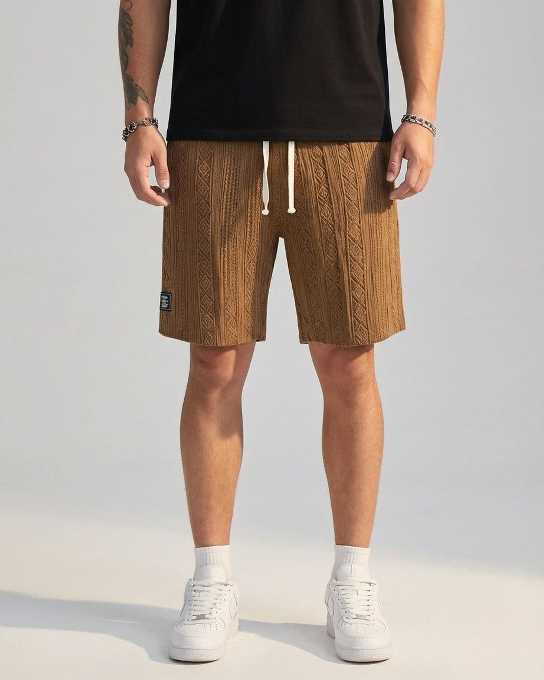 Romain Teld | Men's Relaxed Fit Knit Lounge Shorts