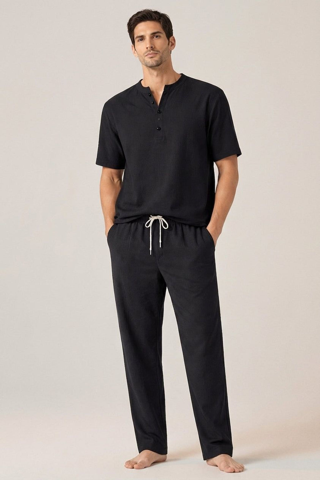 Léo Brisk | Men's Cotton Linen Casual Outfit