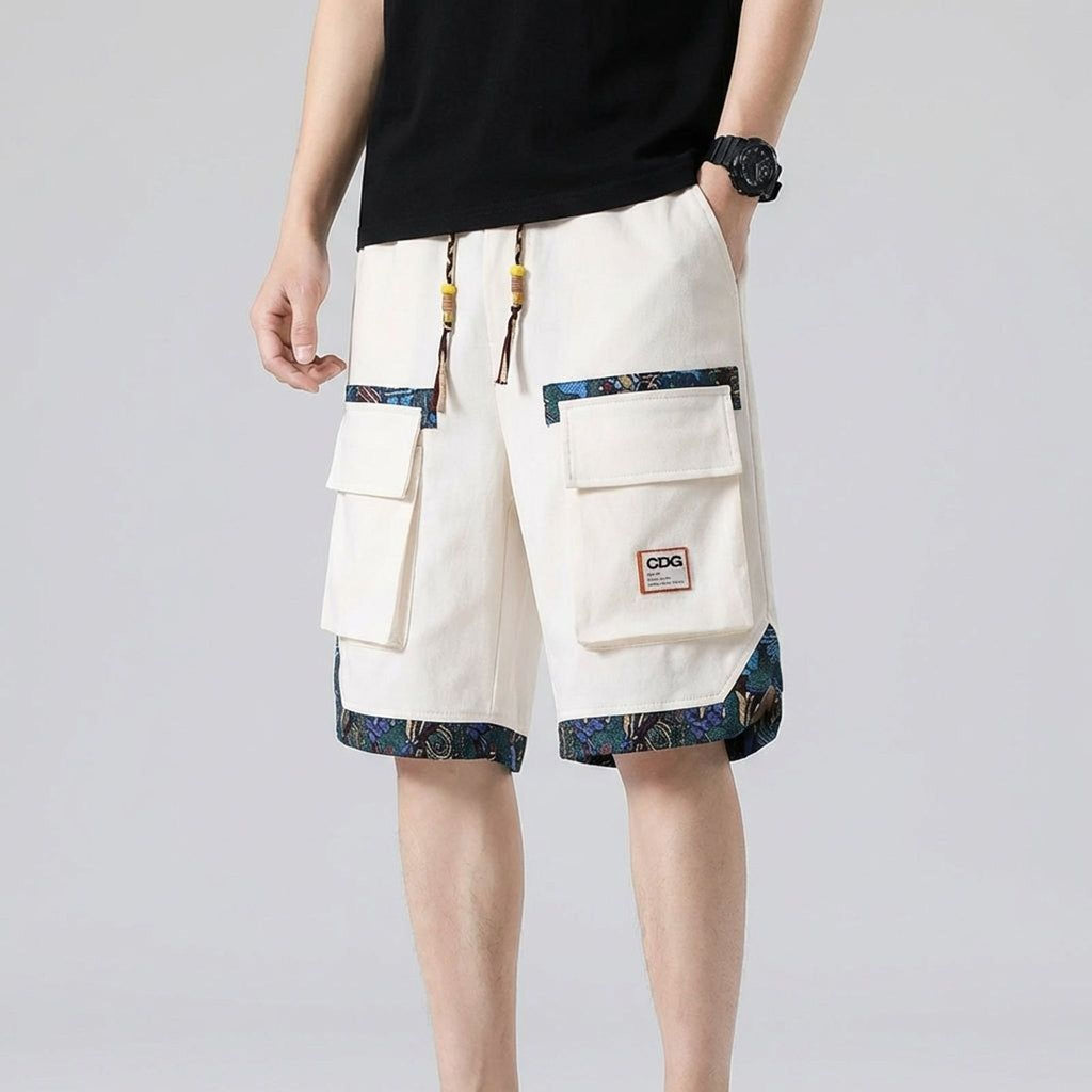 Eliot Brix | Men's Cargo Shorts with Zip Pockets