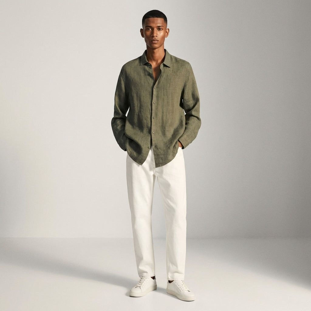 Alaric Brine | Men's Classic Fit Linen Shirt