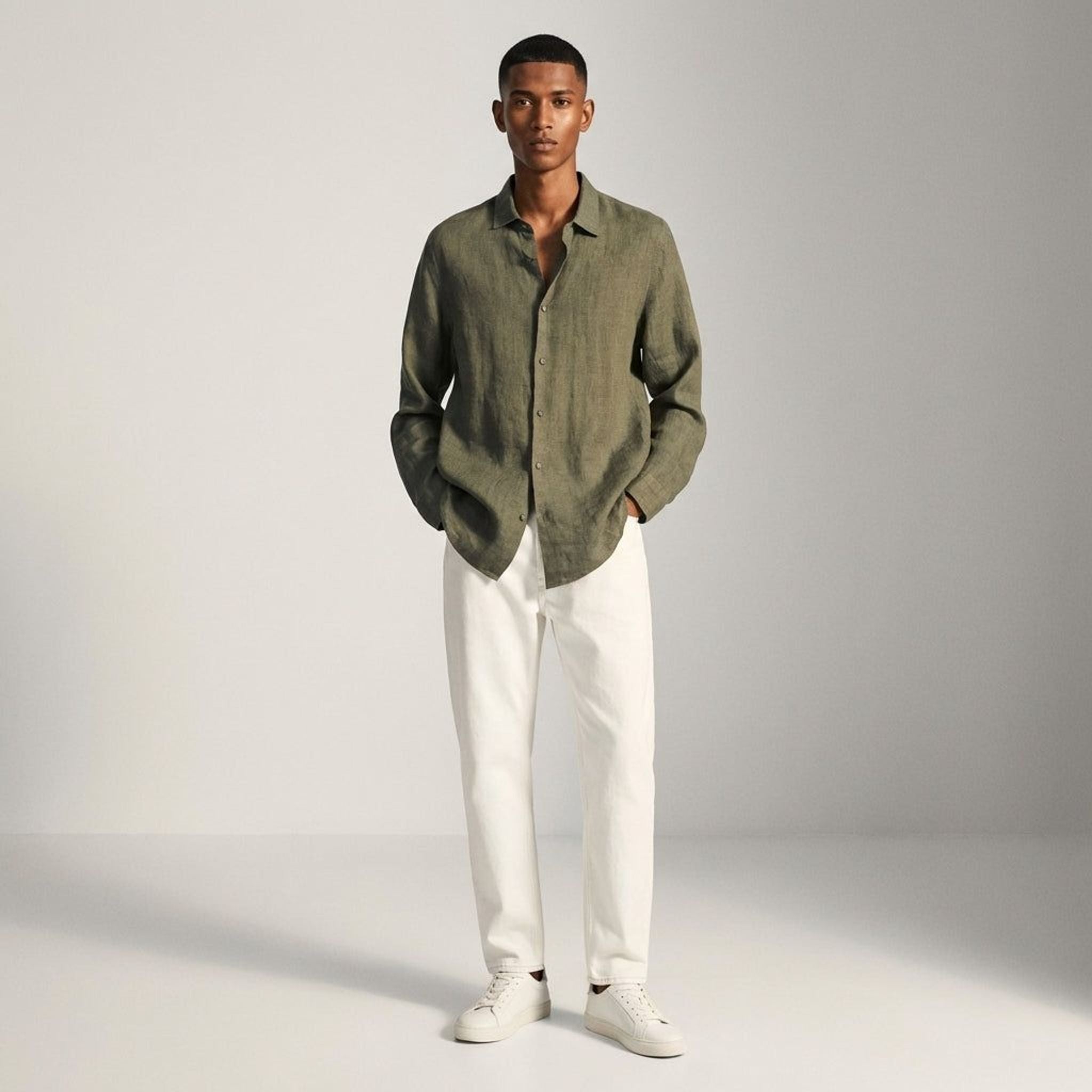 Alaric Brine | Men's Classic Fit Linen Shirt