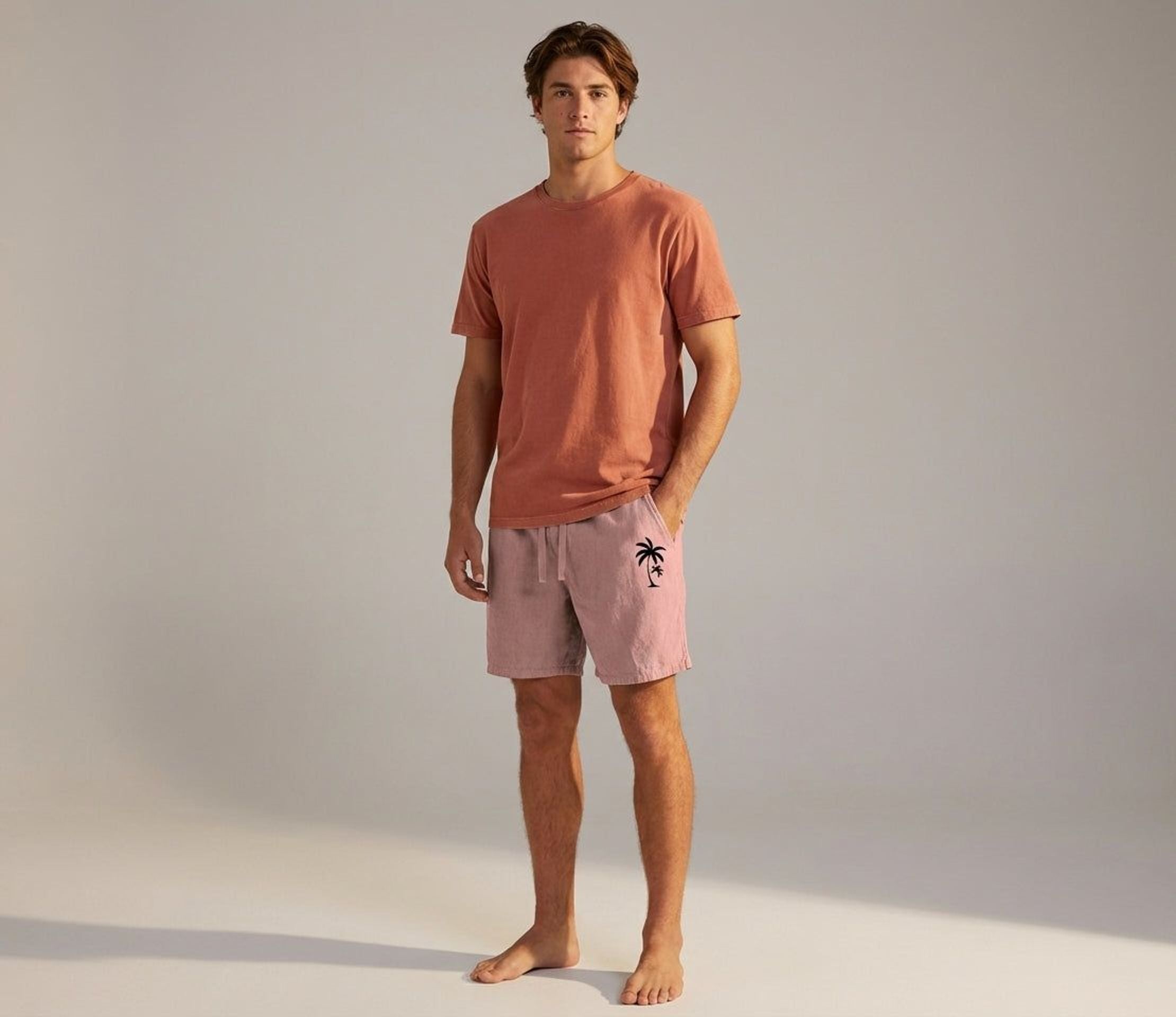 Léonie Voss | Women's Casual Summer Shorts with Embroidery