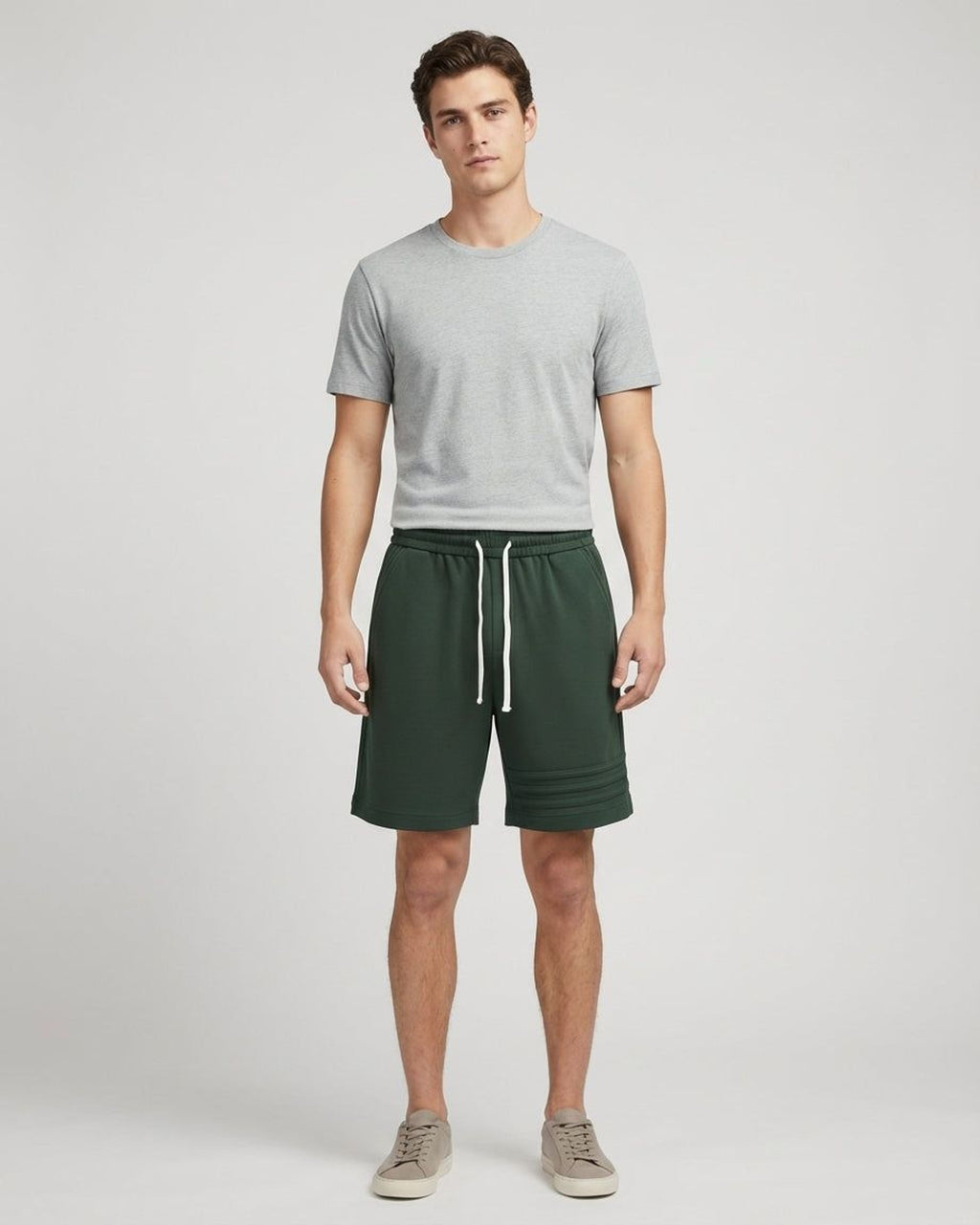 Lucien Brant | Men's Relaxed Fit Cotton Stripe Shorts