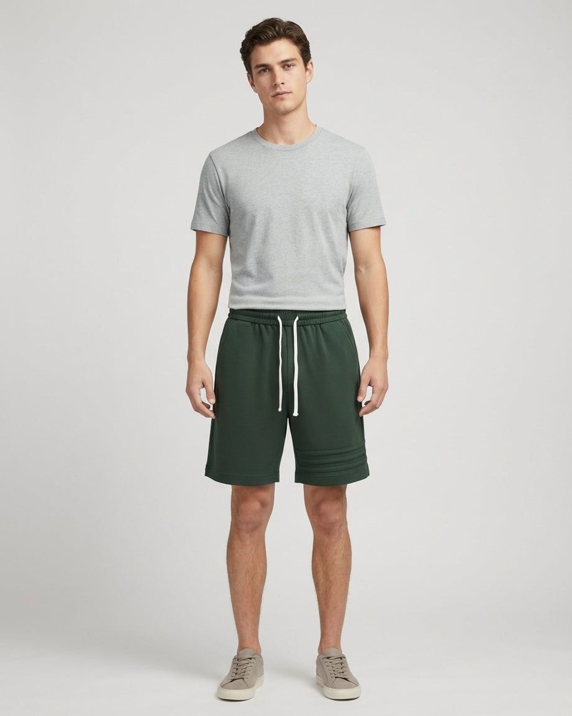 Lucien Brant | Men's Relaxed Fit Cotton Stripe Shorts