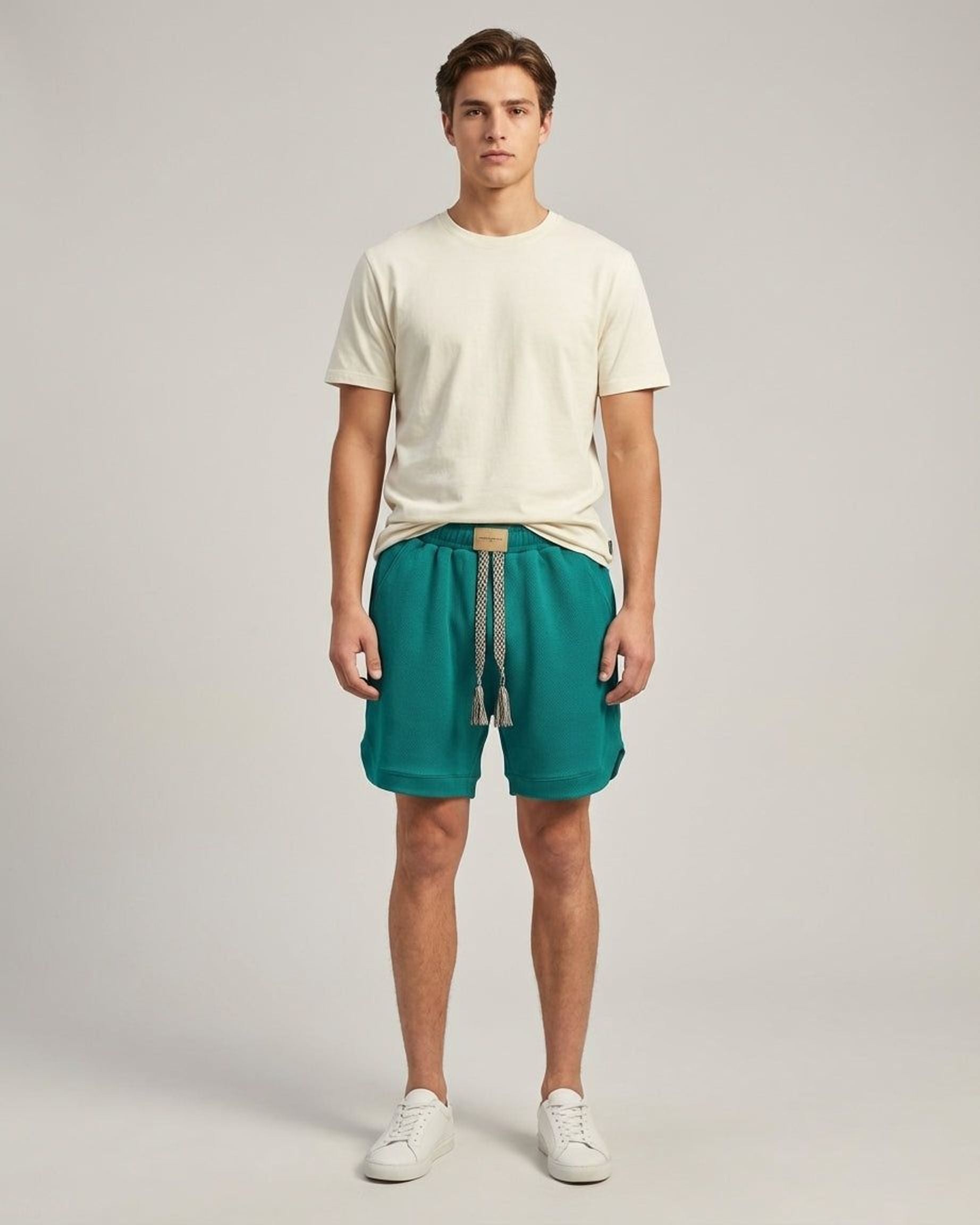 Luca Voss | Men's Waffle Knit Casual Shorts