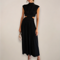 Celeste Varn | Women's Elegant Turtleneck Maxi Dress