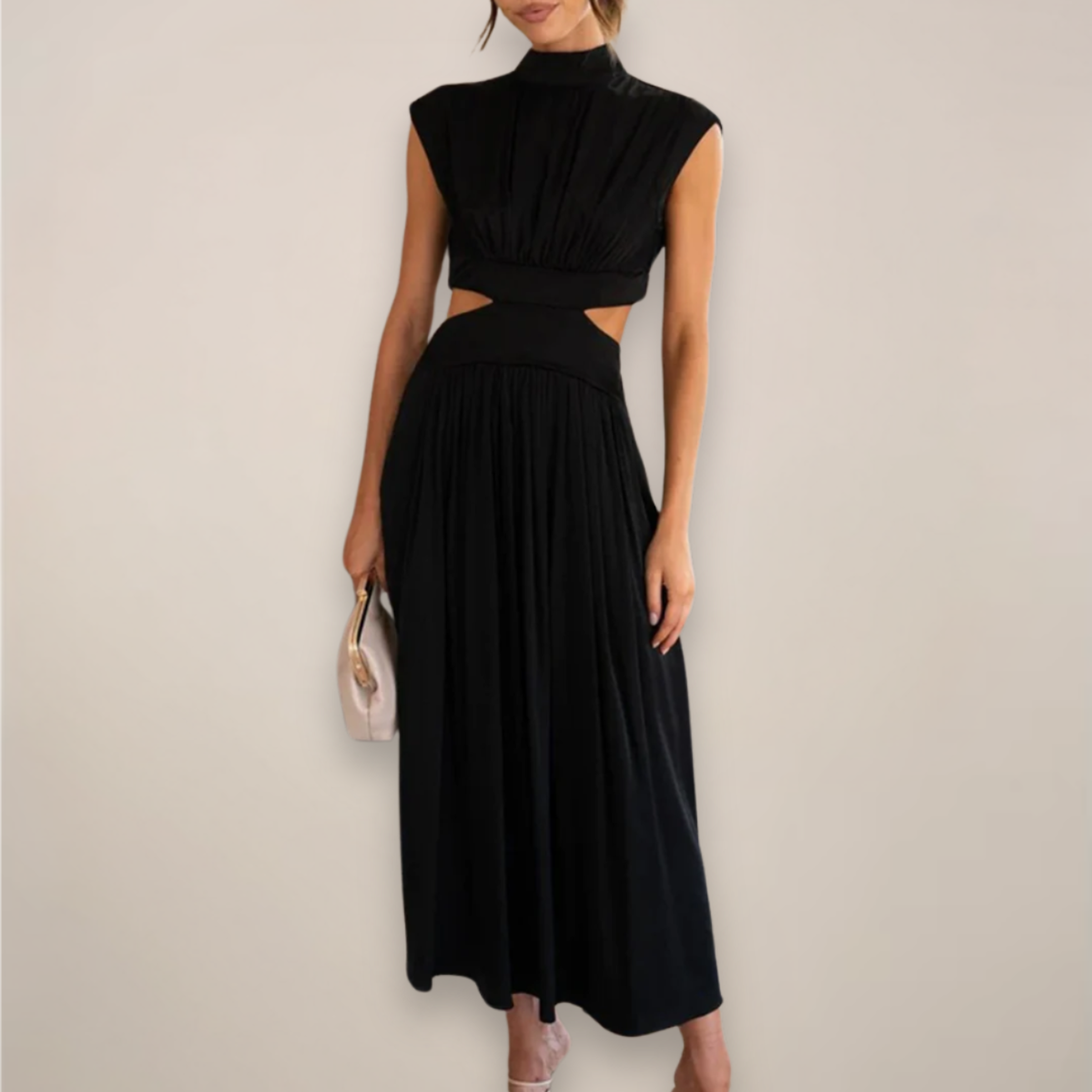 Celeste Varn | Women's Elegant Turtleneck Maxi Dress