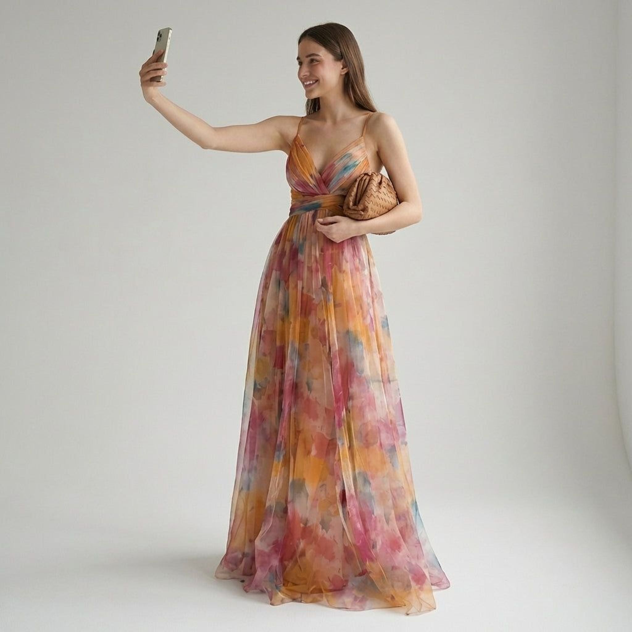Elodie Voss | Women's Lightweight Floral Maxi Dress