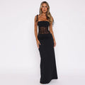 Elodie Vex | Women's Floral Lace Maxi Dress