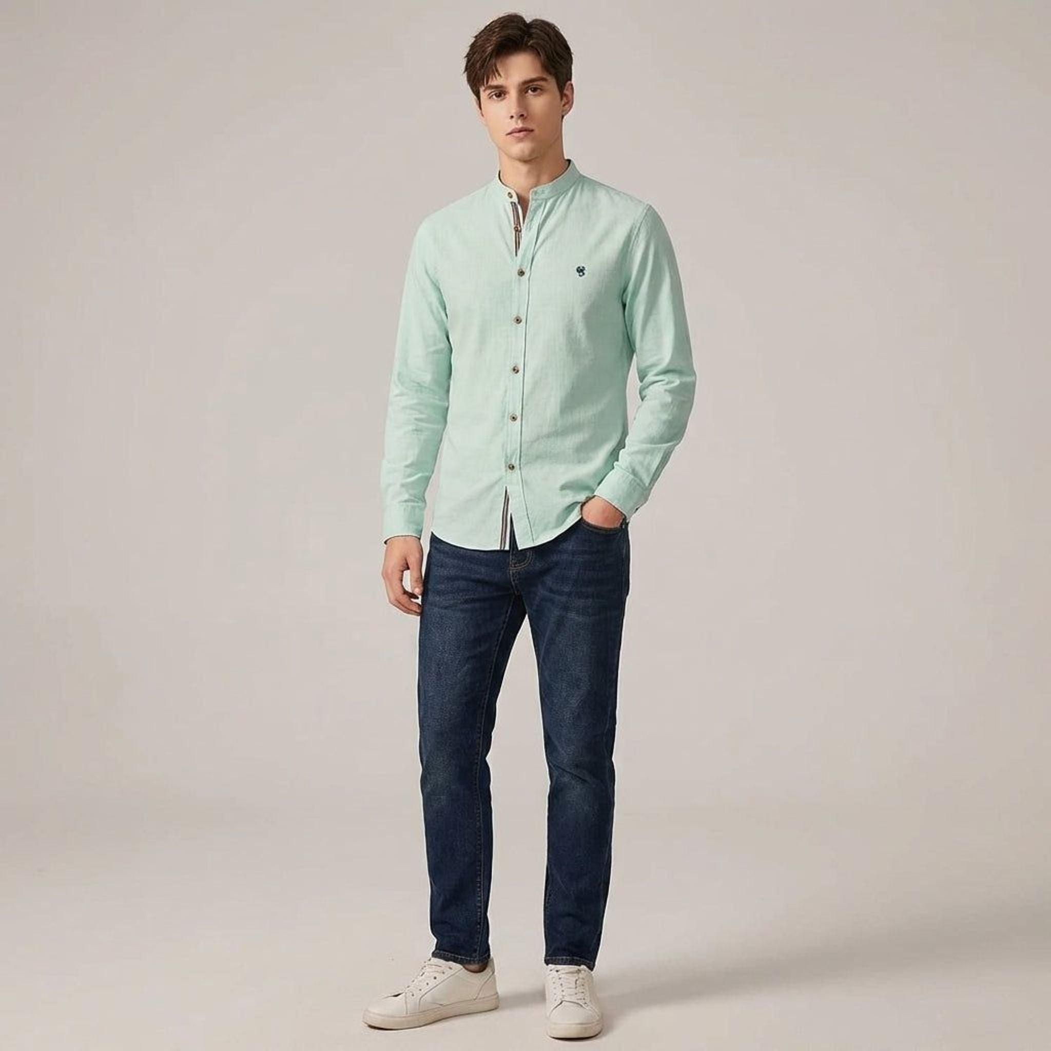 Léon Trask | Men's Warm Casual Shirt Comfortable Fabric