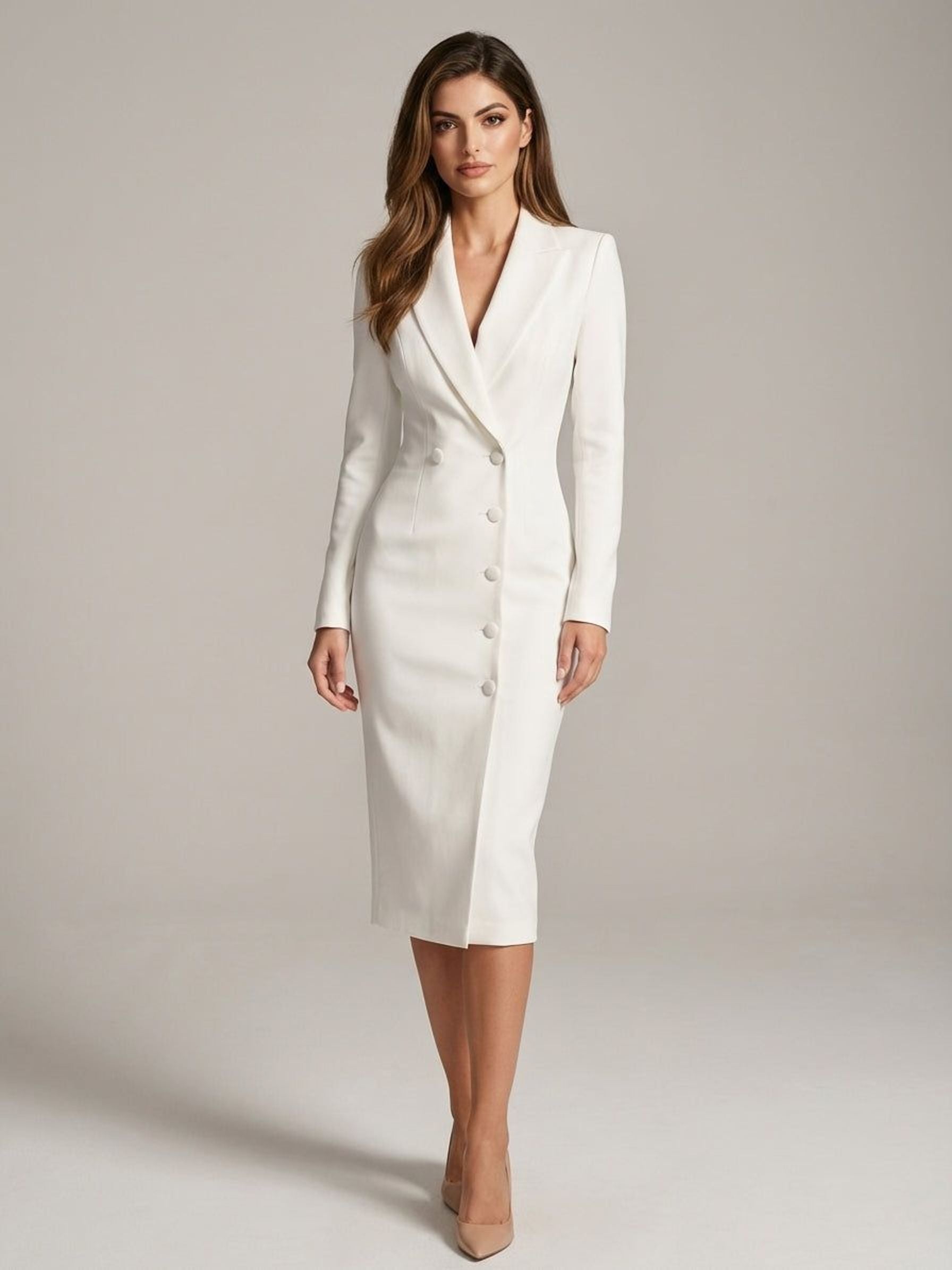 Elara Veldt | Women's Tailored Knee-Length Dress