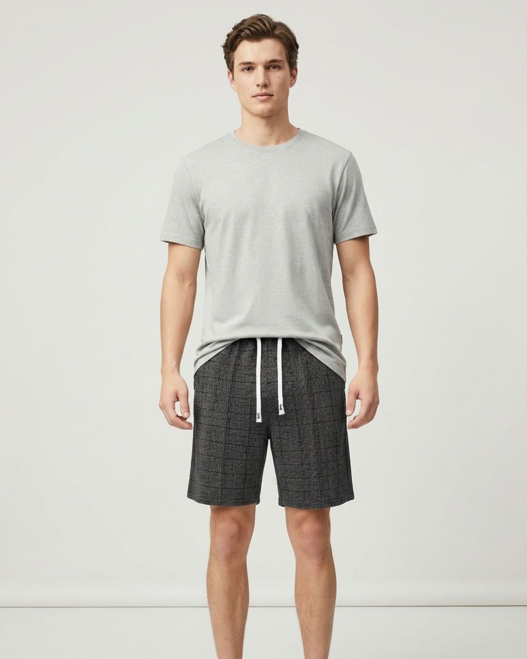 Thierry Vask | Men's Relaxed Fit Cotton Lounge Shorts