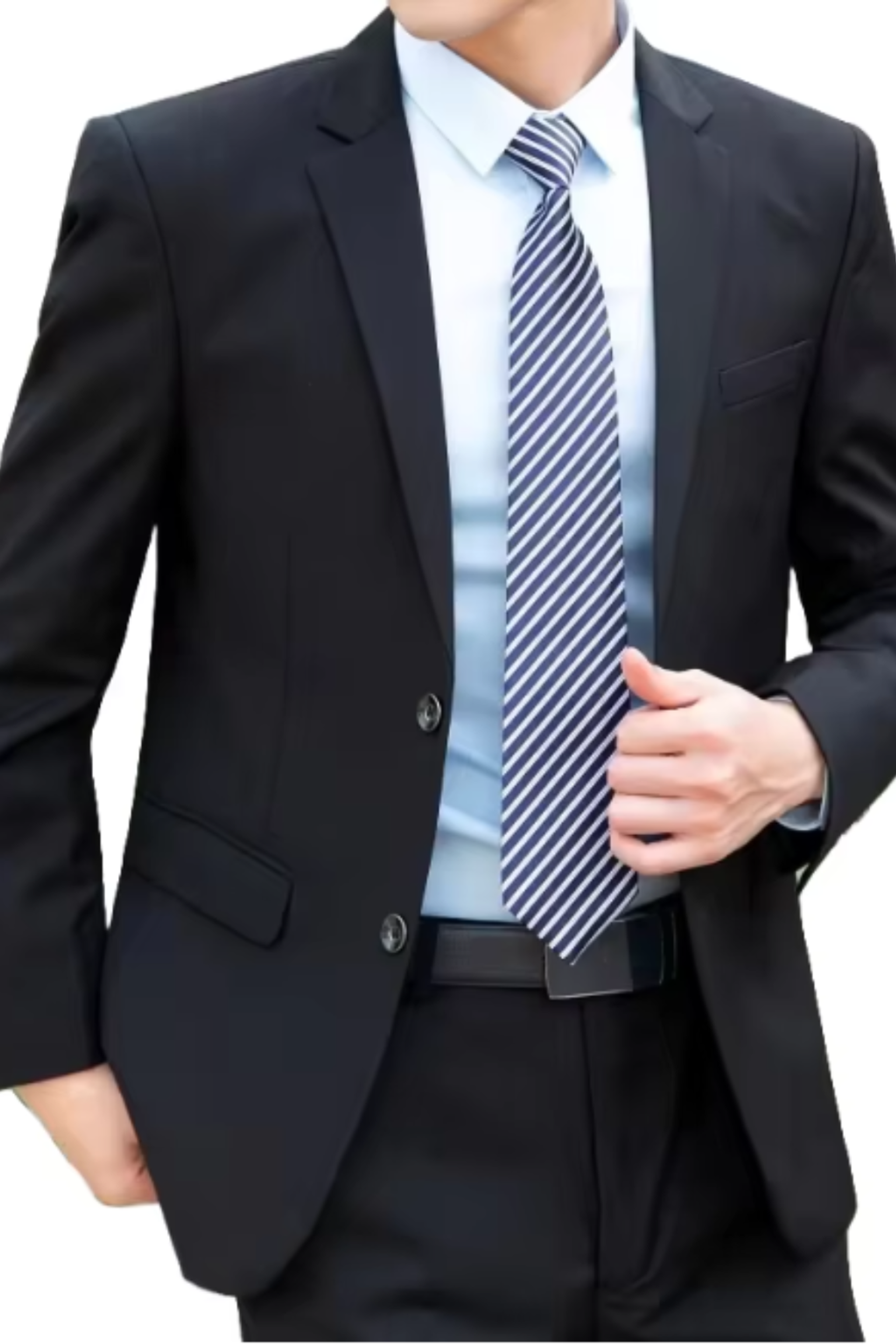 Luca Varn | Men's Tailored Black Business Suit