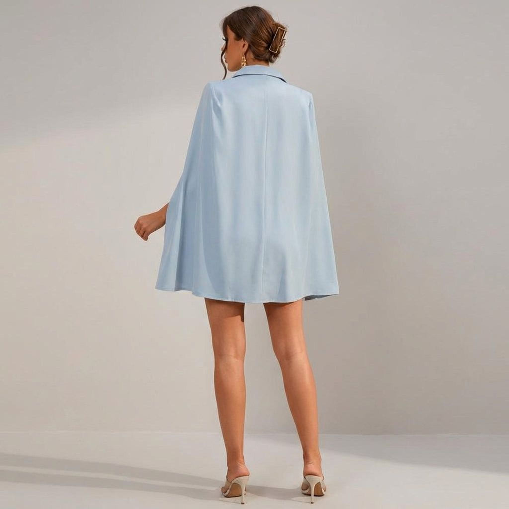 Elara Voss | Women's Cape Blazer Mini Dress