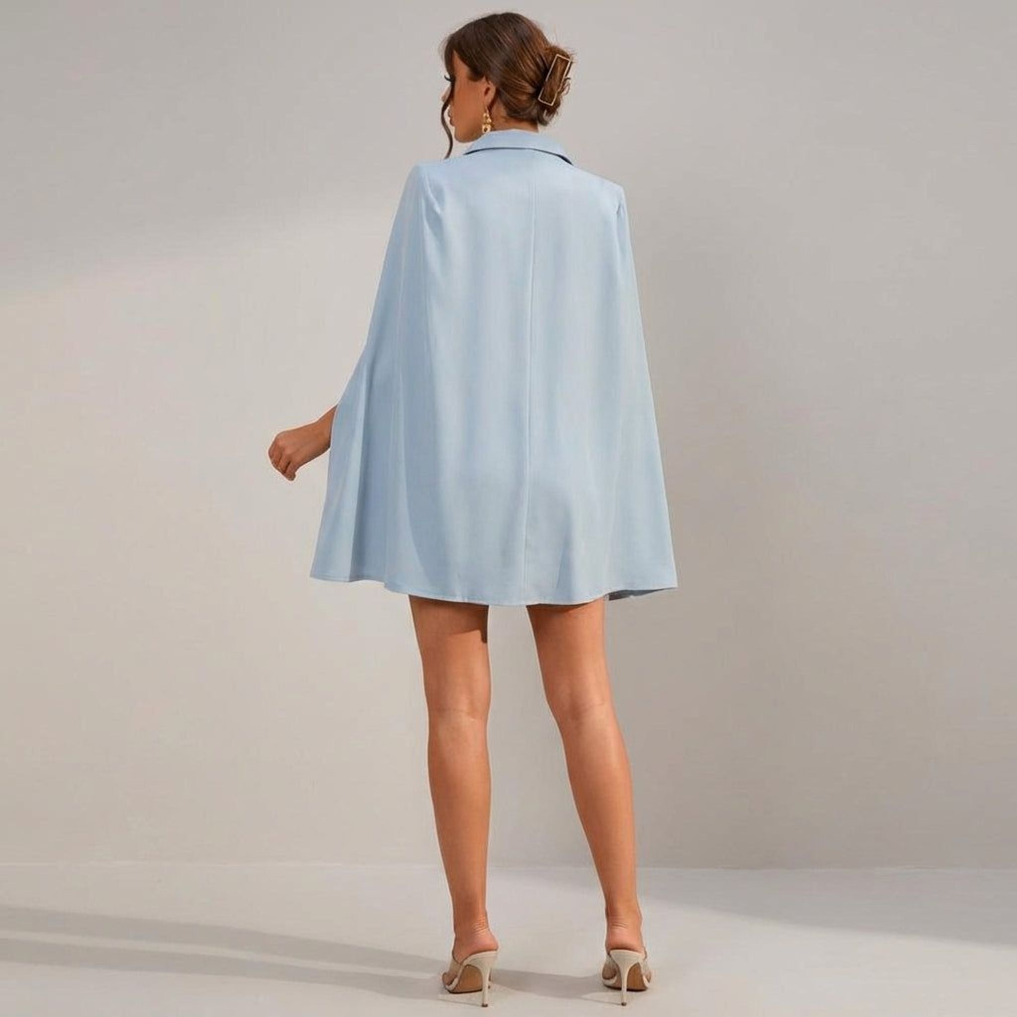 Elara Voss | Women's Cape Blazer Mini Dress