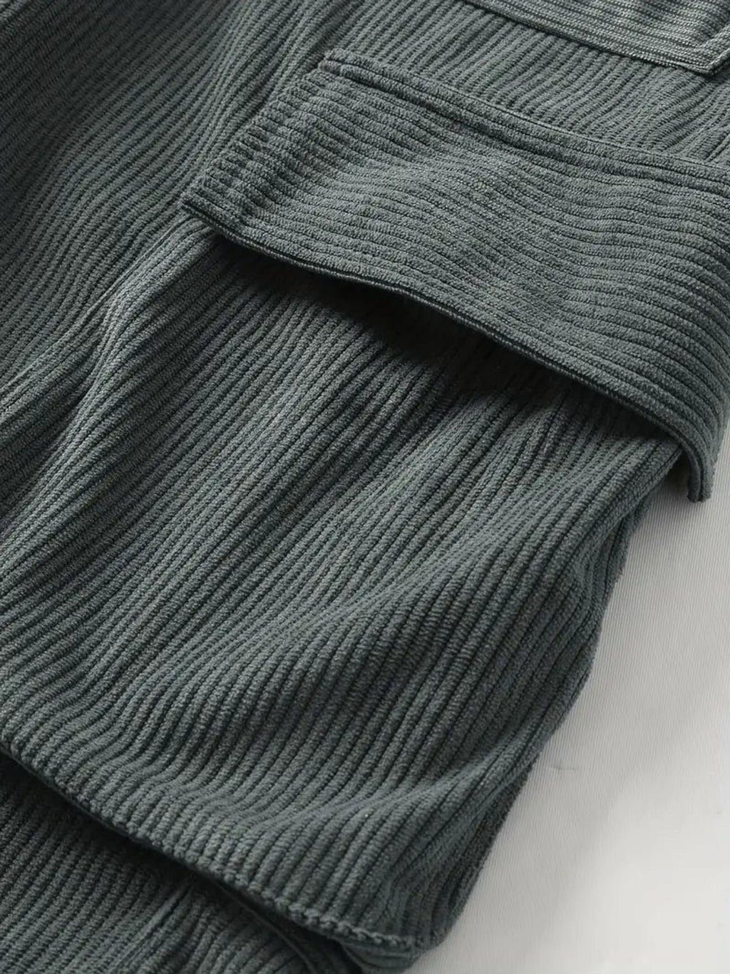 Lucien Brix | Men's Corduroy Cargo Shorts in Brown