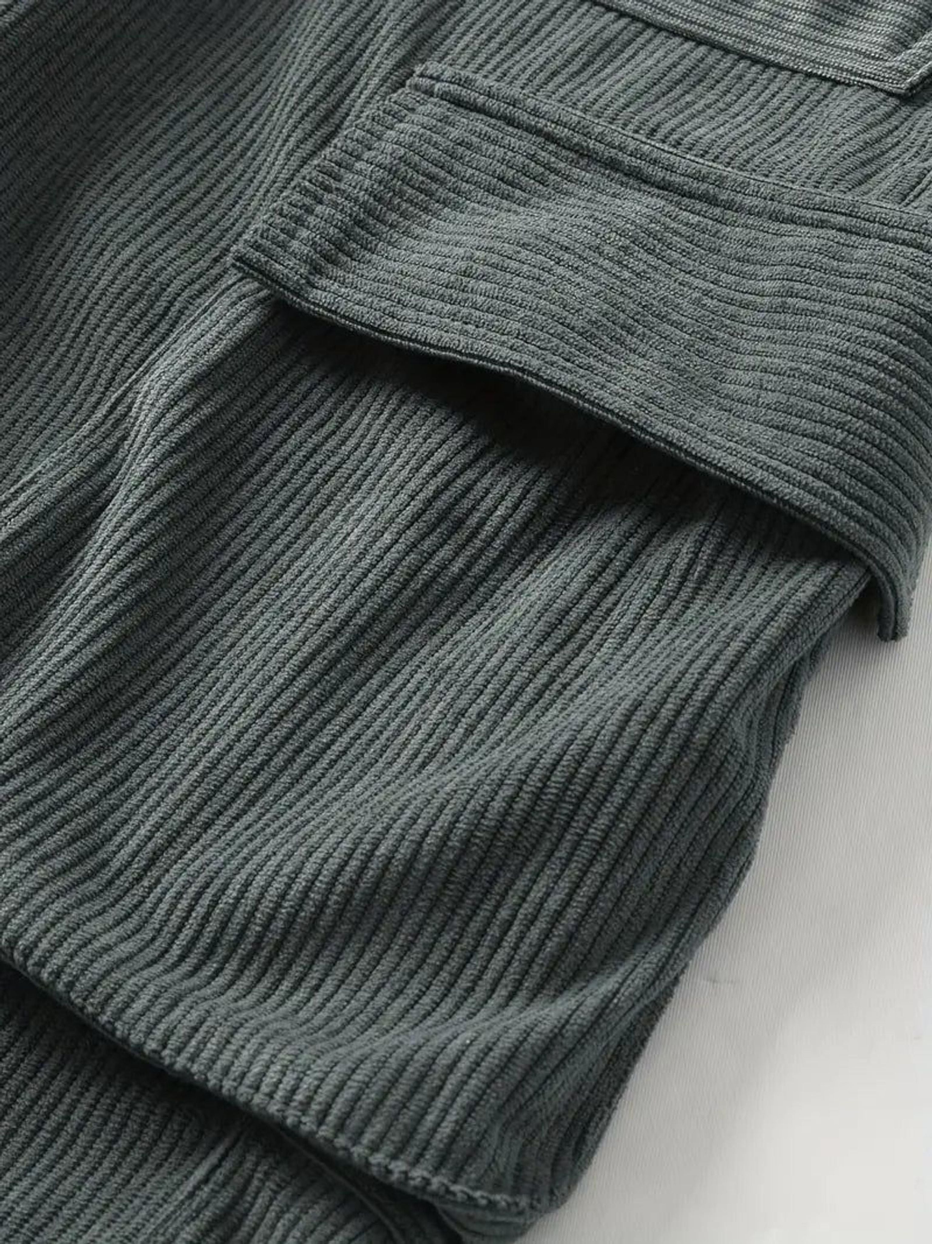 Lucien Brix | Men's Corduroy Cargo Shorts in Brown