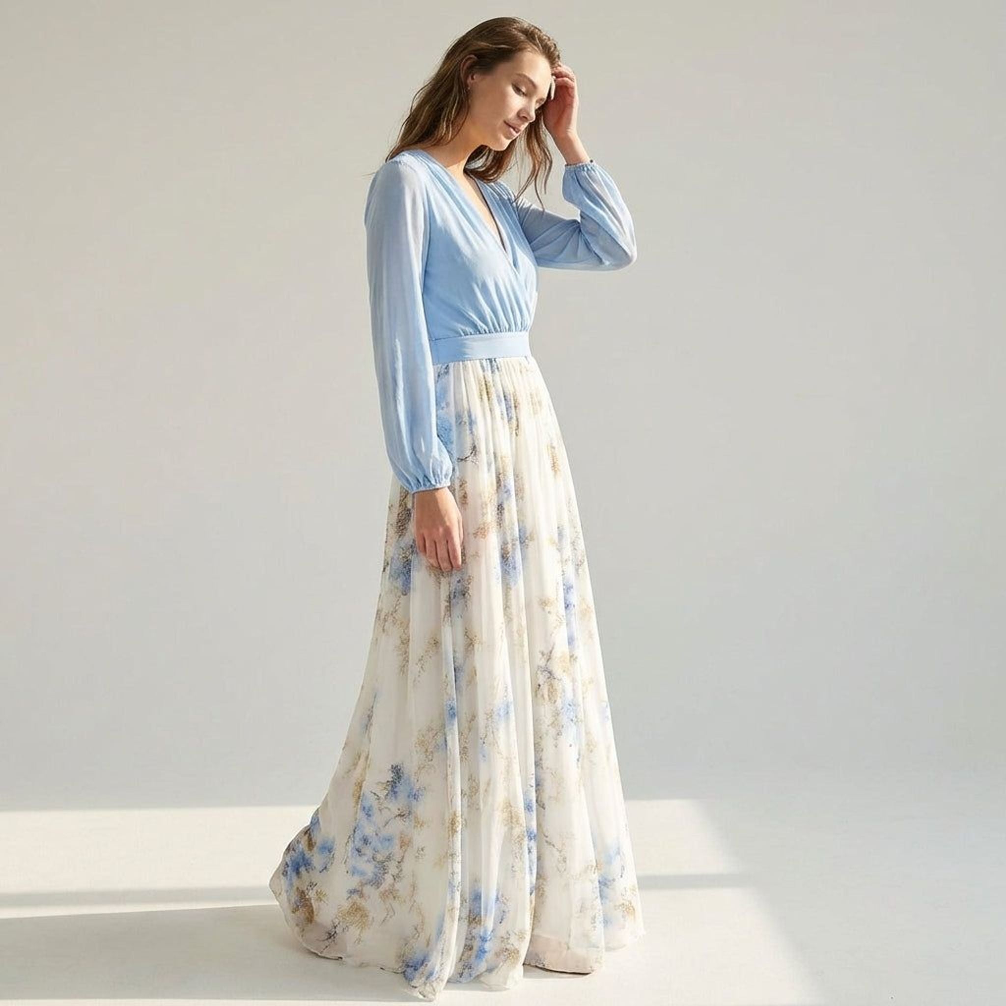 Elena Faye | Women's Sleeveless Floral Maxi Dress