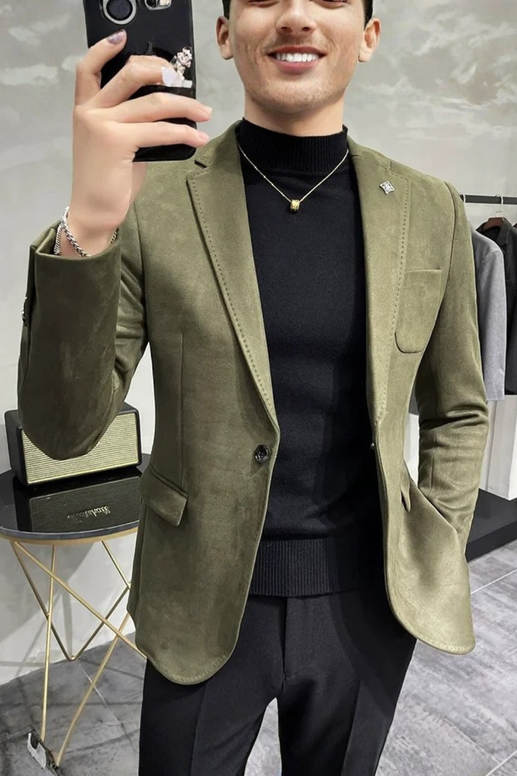 Lucien Varo | Men's Tailored Textured Blazer