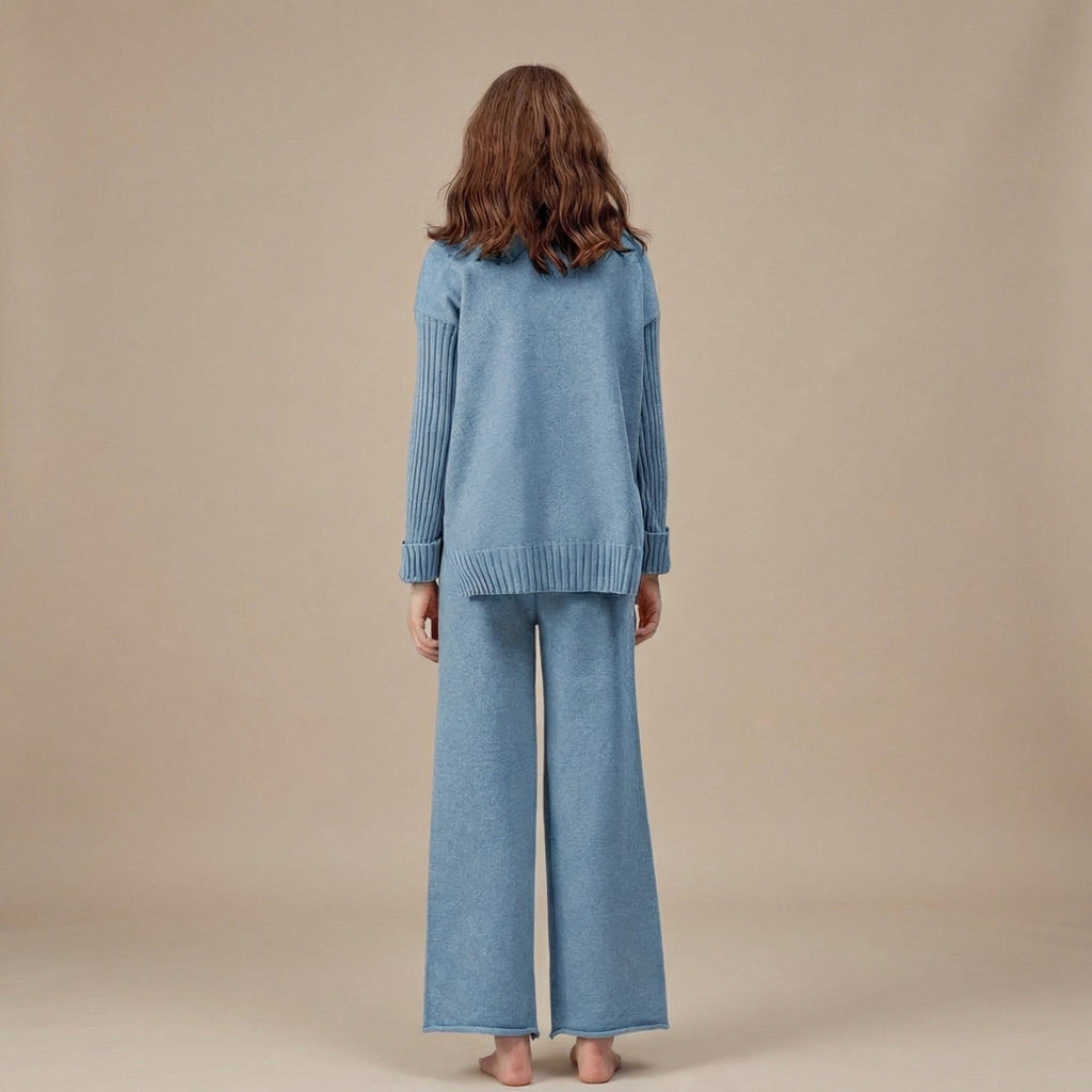 Elodie Varn | Women's Knit Turtleneck Lounge Set