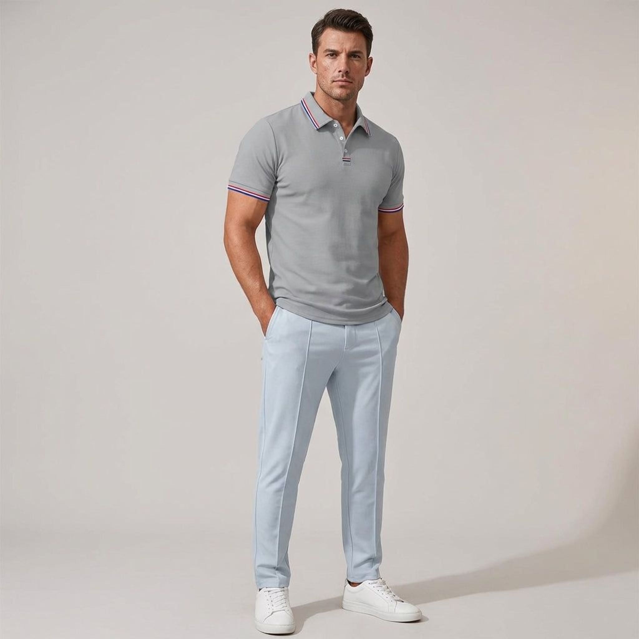 Ronan Vale | Men's Short Sleeve Casual Polo Shirt