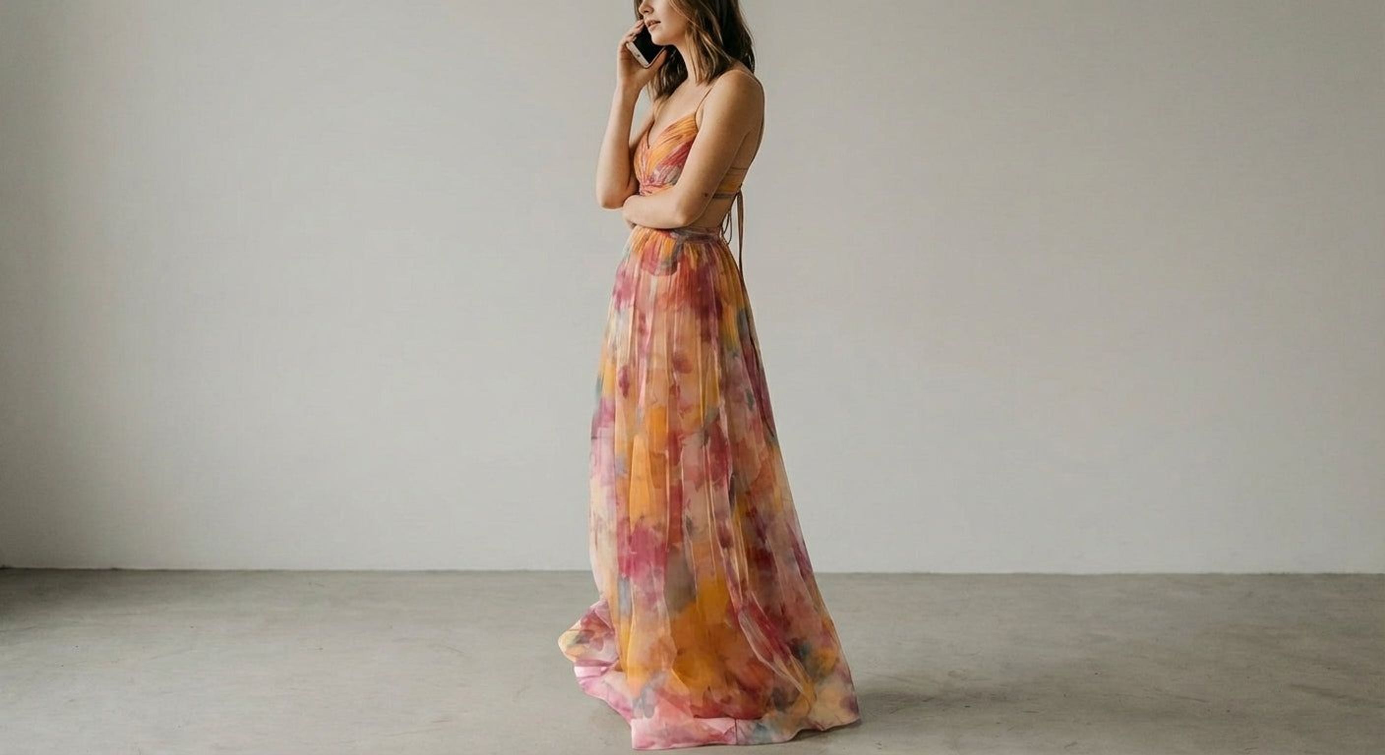 Elodie Voss | Women's Lightweight Floral Maxi Dress