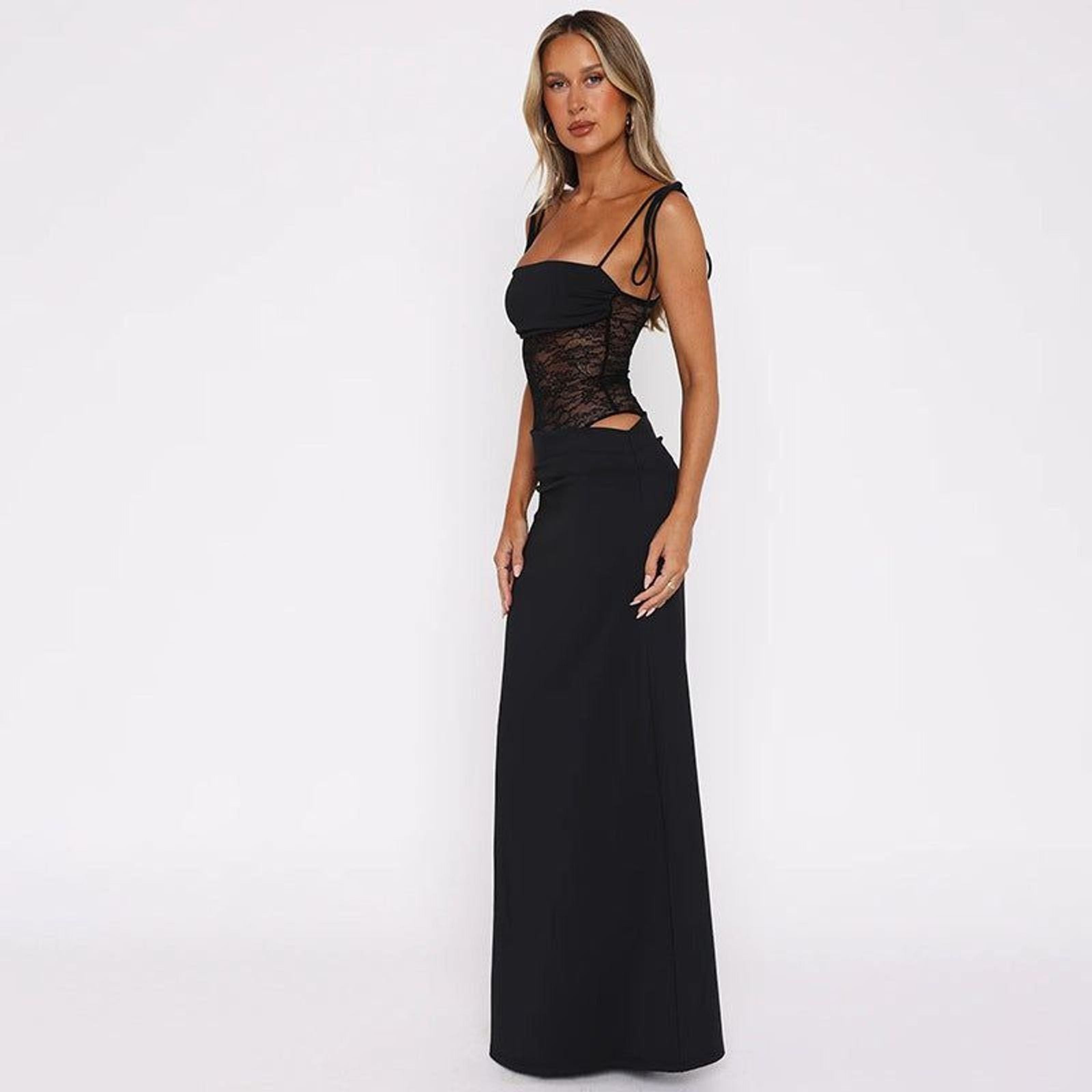 Elodie Vex | Women's Floral Lace Maxi Dress