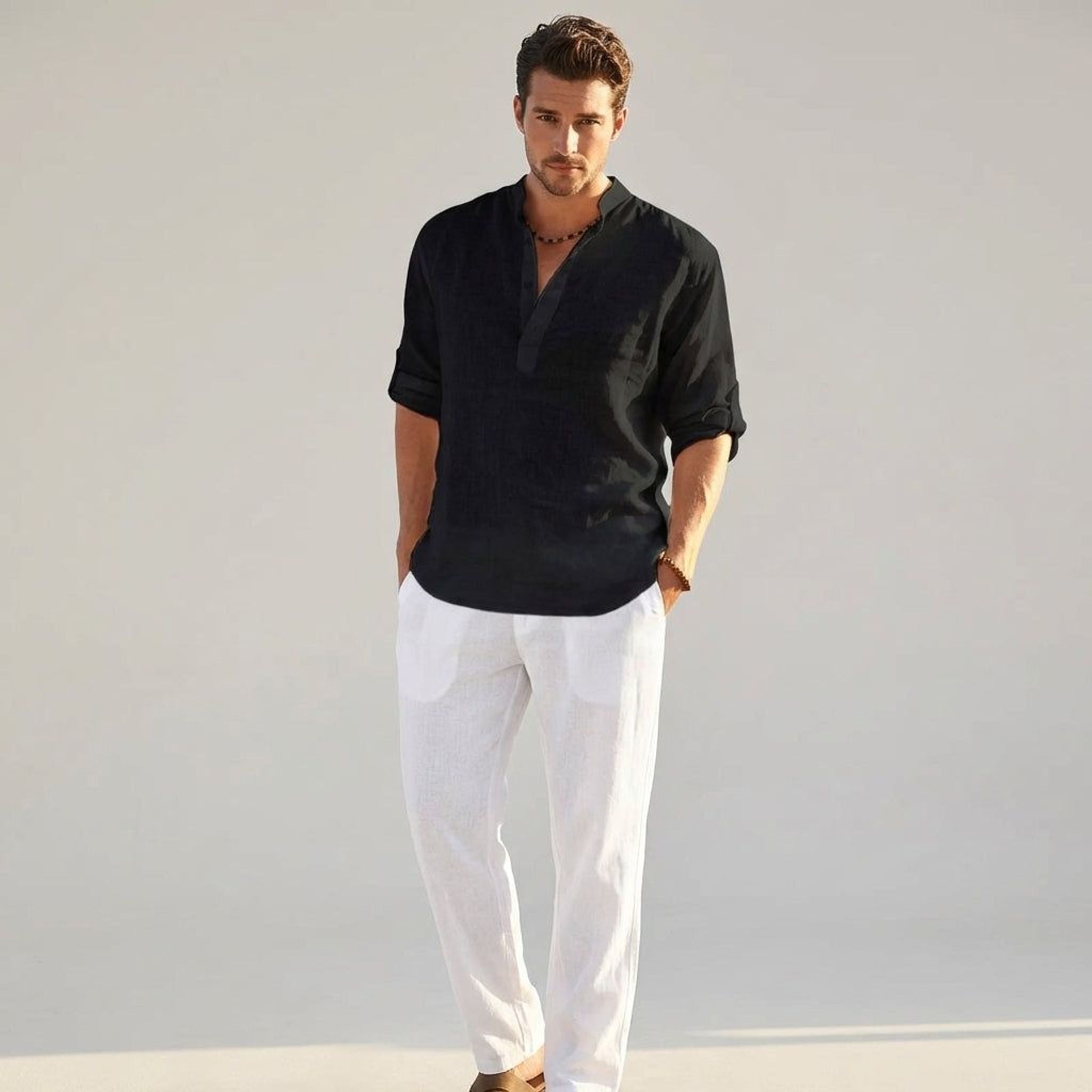 Lucien Kress | Men's Lightweight Breathable Dress Shirt