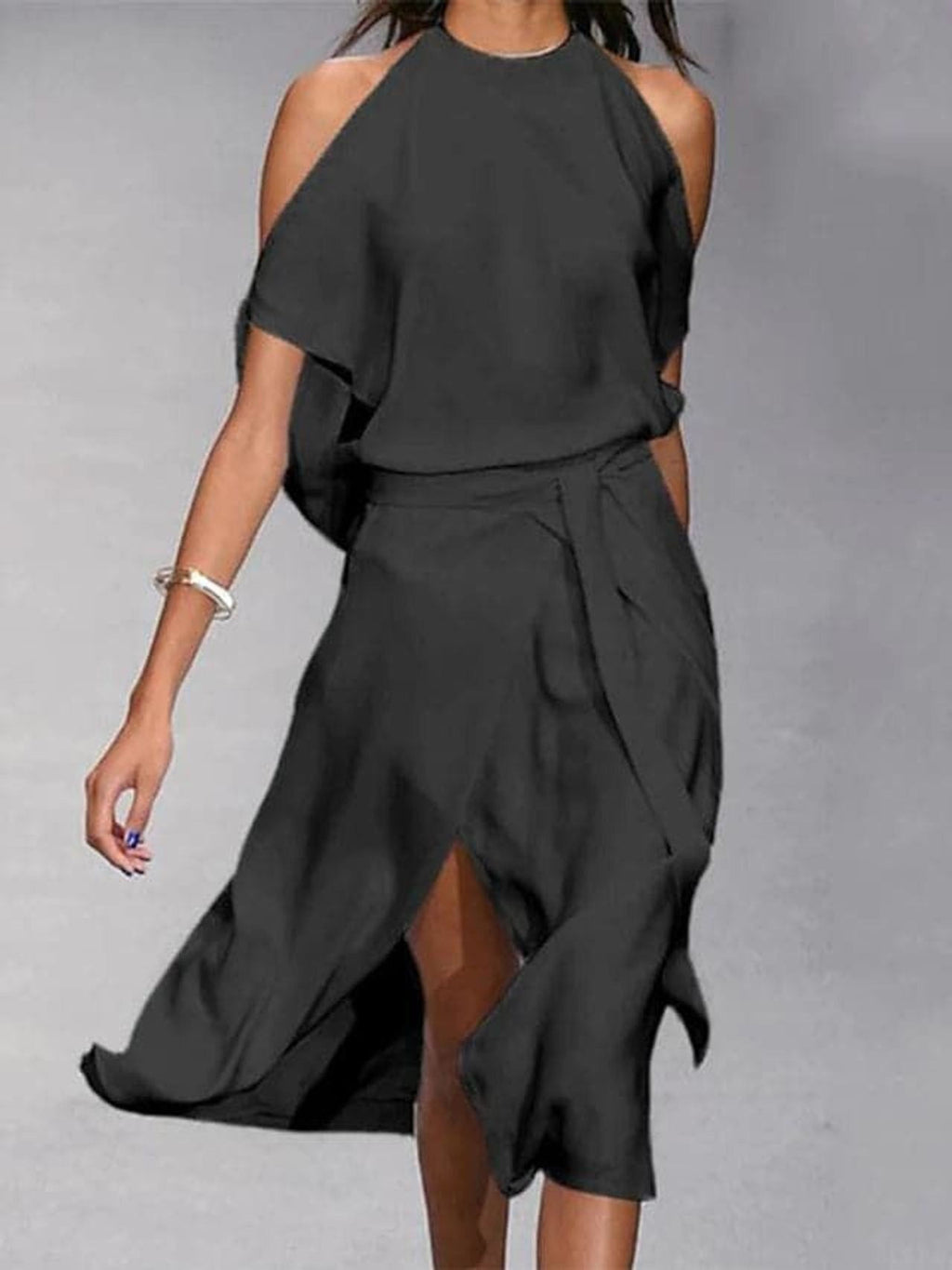 Elena Voss | Women's Off-Shoulder Midi Dress