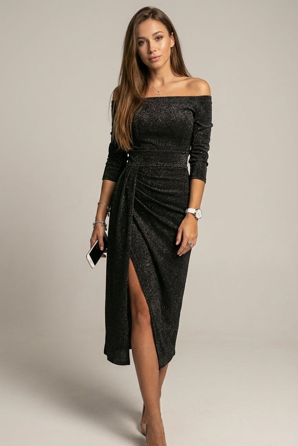 Elena Voss | Women's Off-Shoulder Fitted Summer Dress