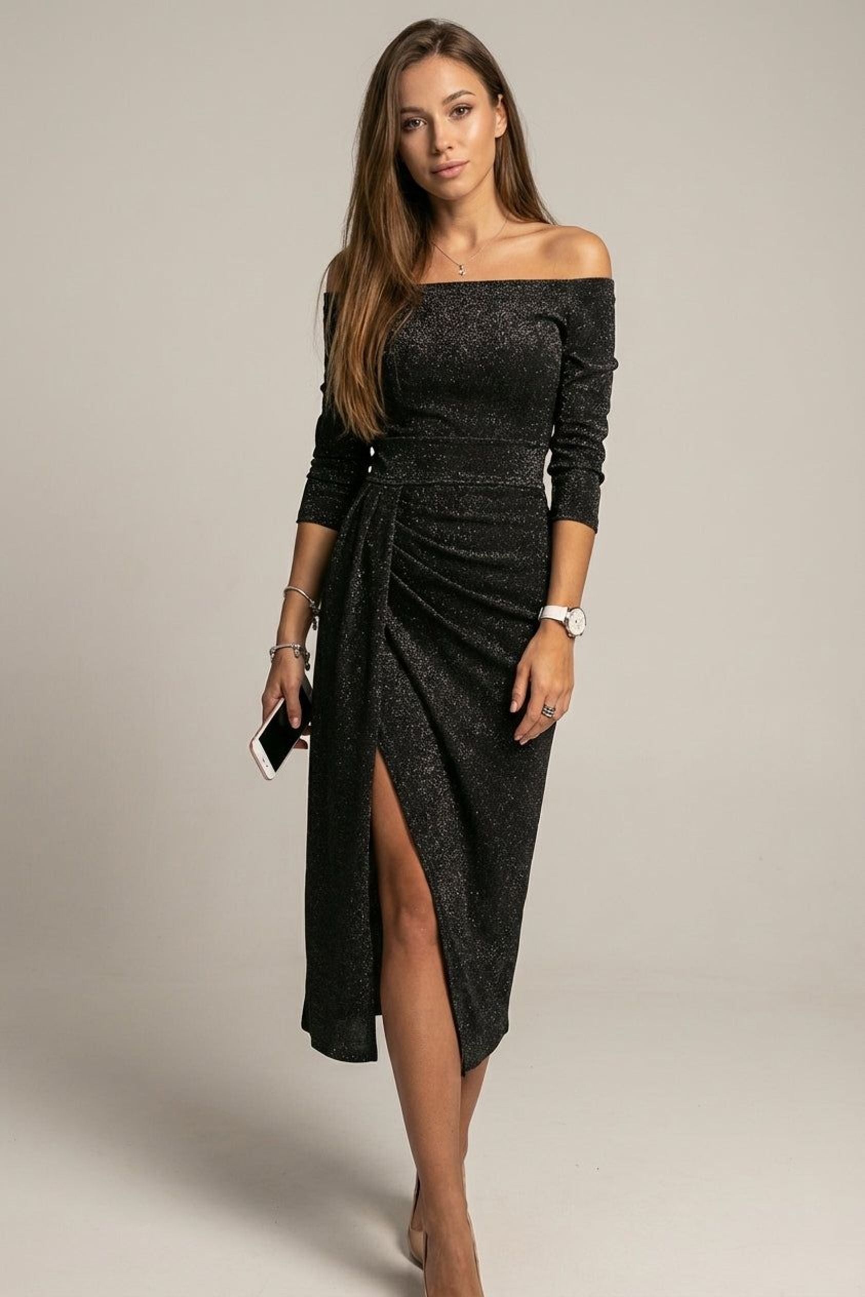 Elena Voss | Women's Off-Shoulder Fitted Summer Dress