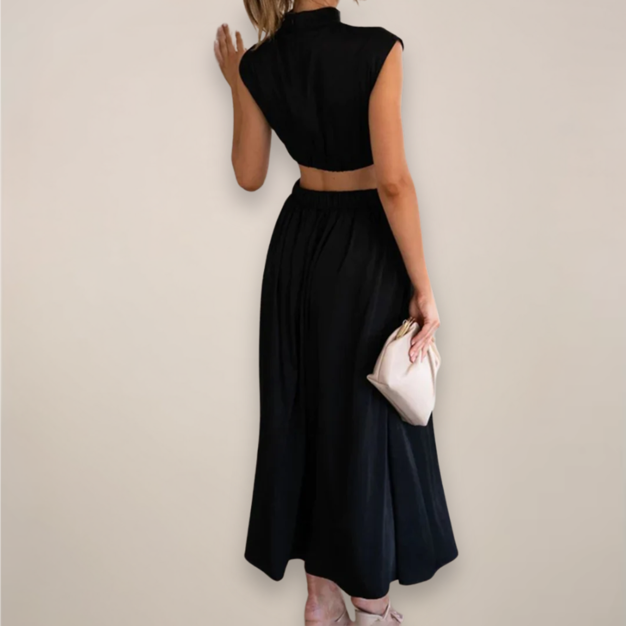 Celeste Varn | Women's Elegant Turtleneck Maxi Dress