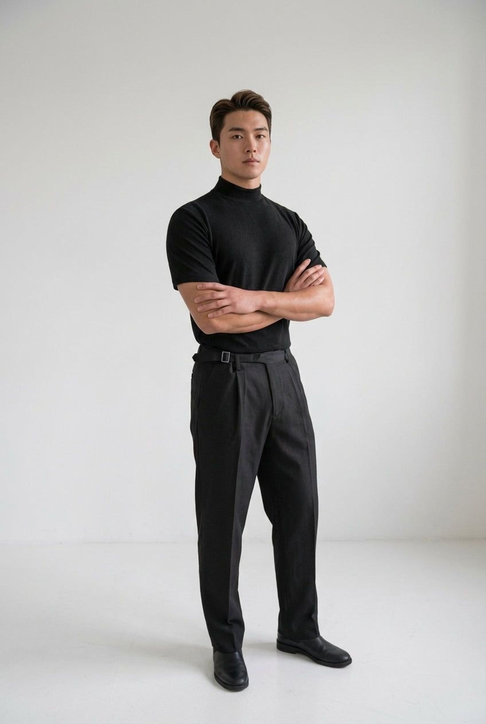 Ronan Bryst | Men's Fitted High Neck T-Shirt