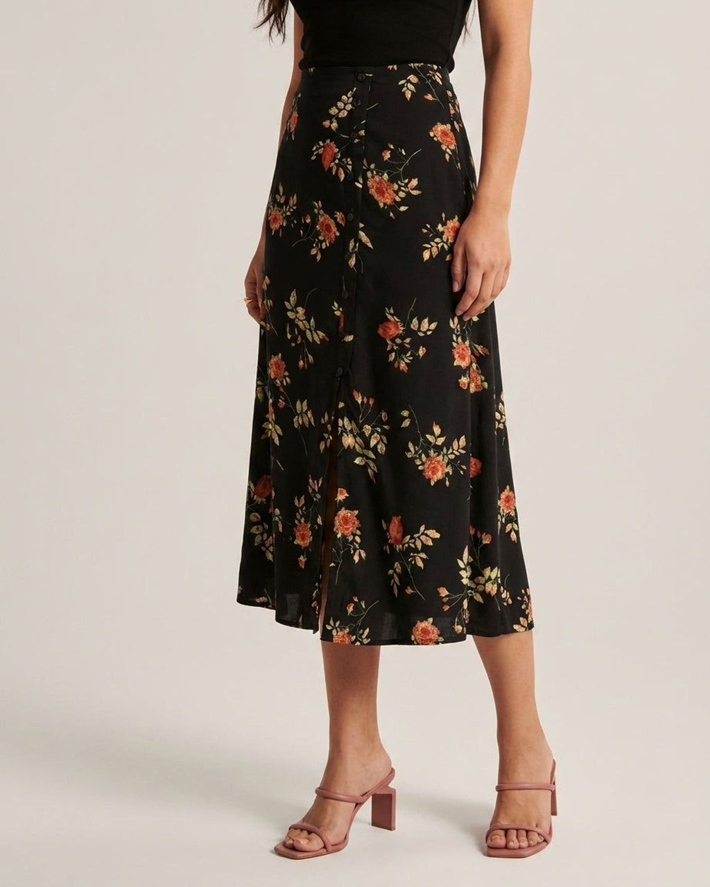 Amélie Voss | Women's Floral Print V Neck Maxi Dress